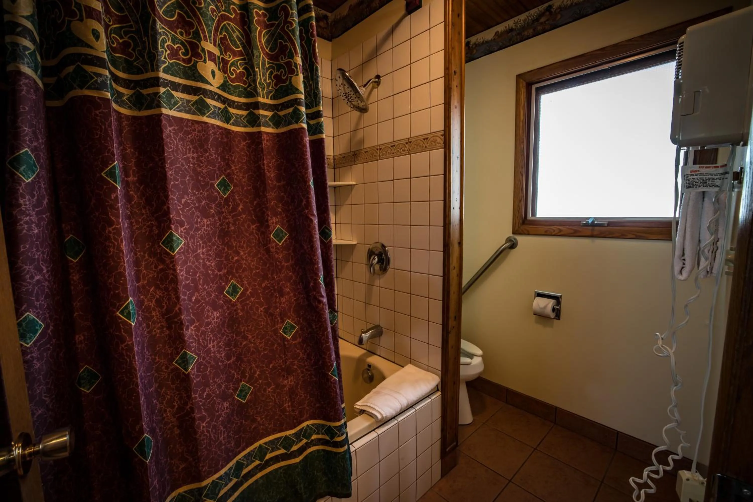 Bathroom in Riverside Motel