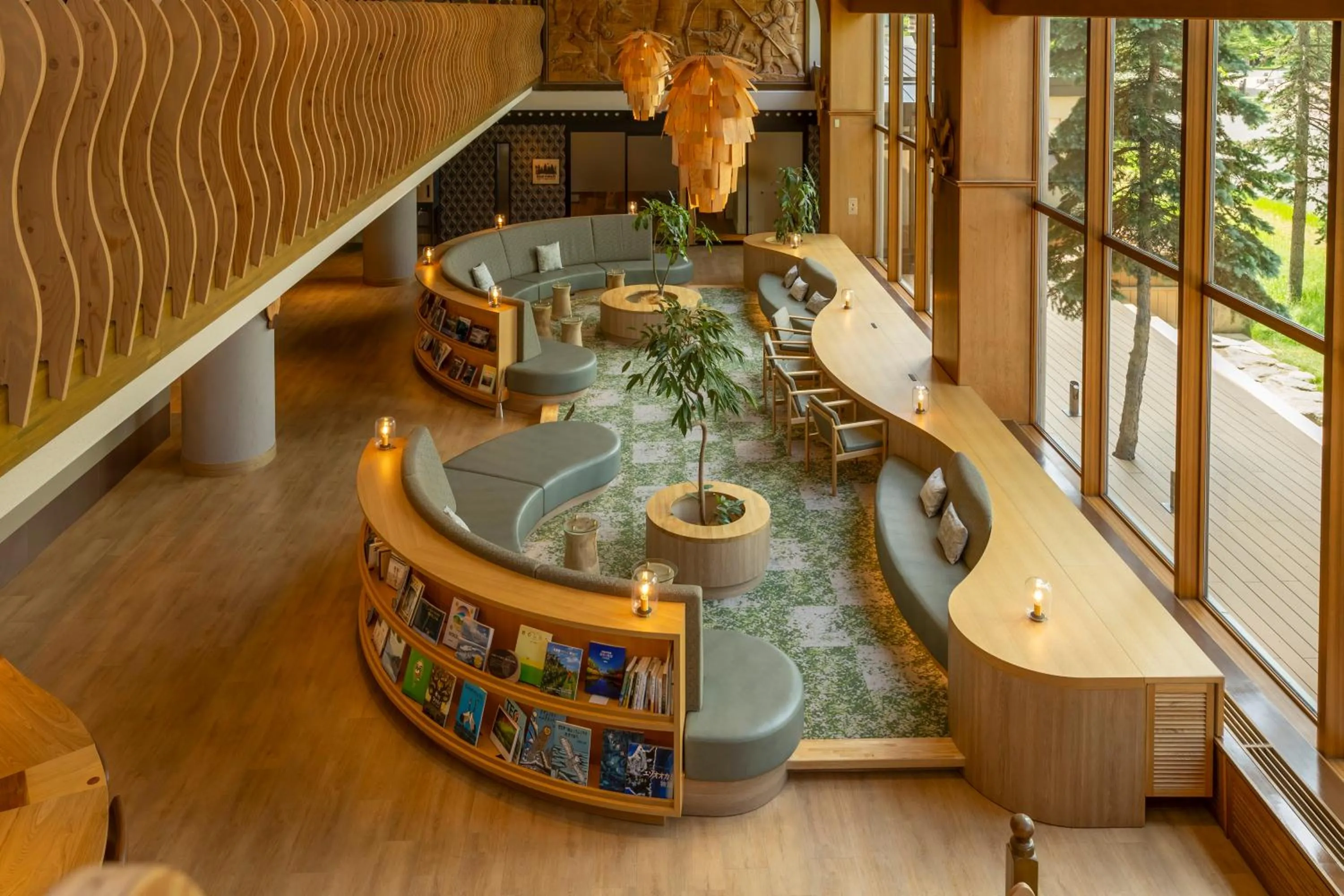 Seating area in THE FOREST AKAN Tsuruga Resort