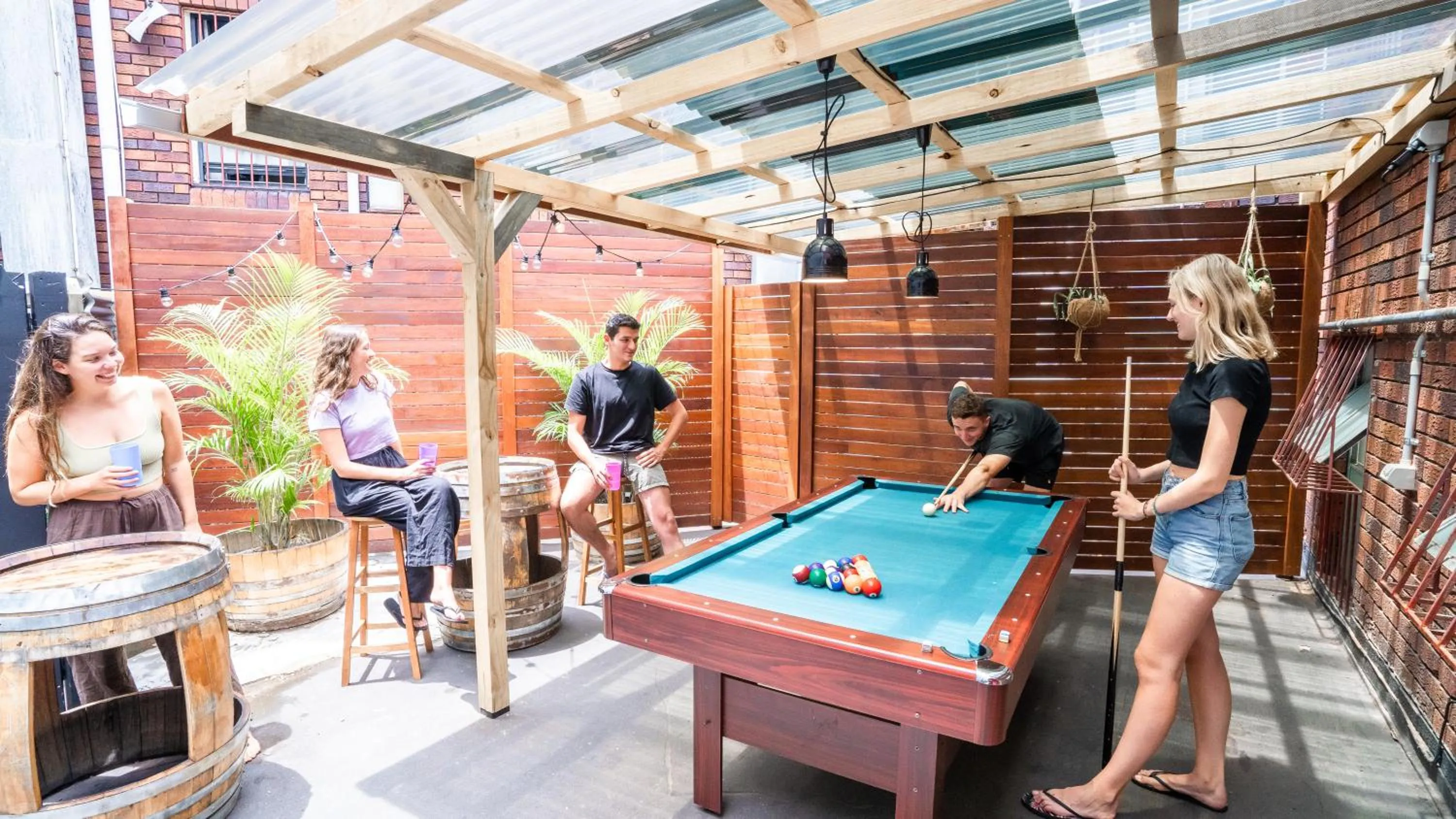 Inner courtyard view in Mad Monkey Downtown