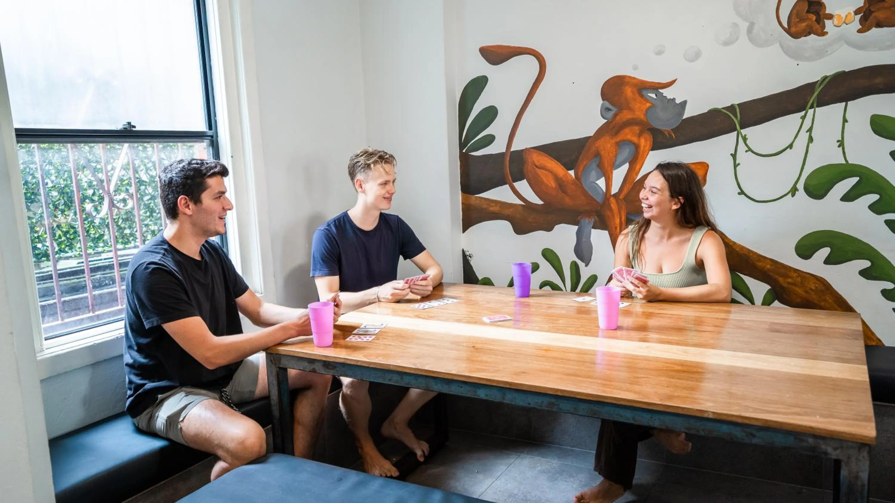 Dining area in Mad Monkey Downtown