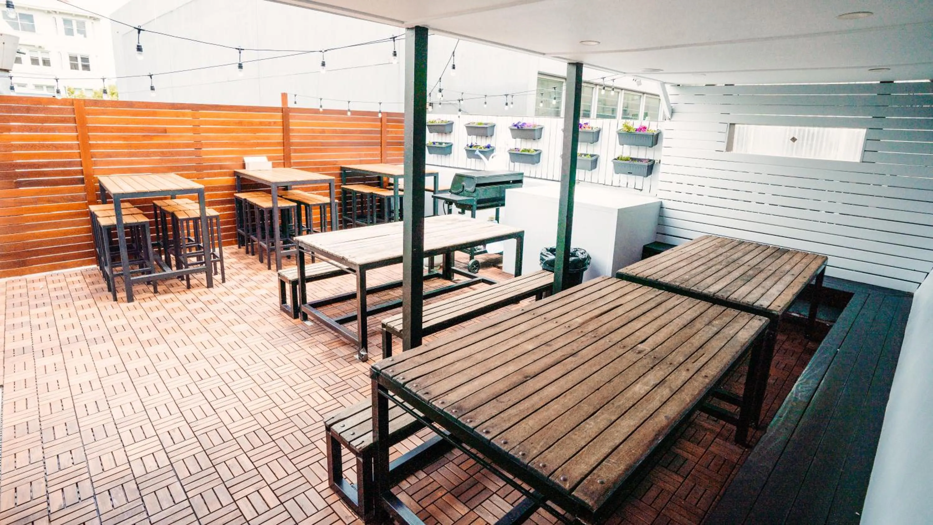 Seating area in Mad Monkey Downtown