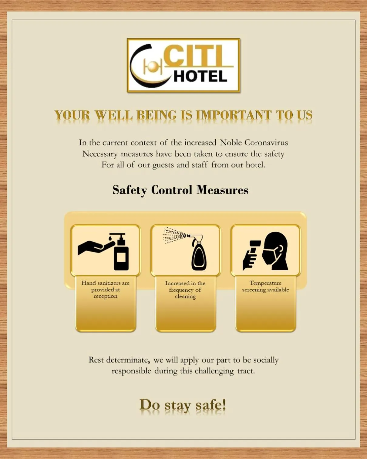 Logo/Certificate/Sign in CITI HOTEL @ KL SENTRAL