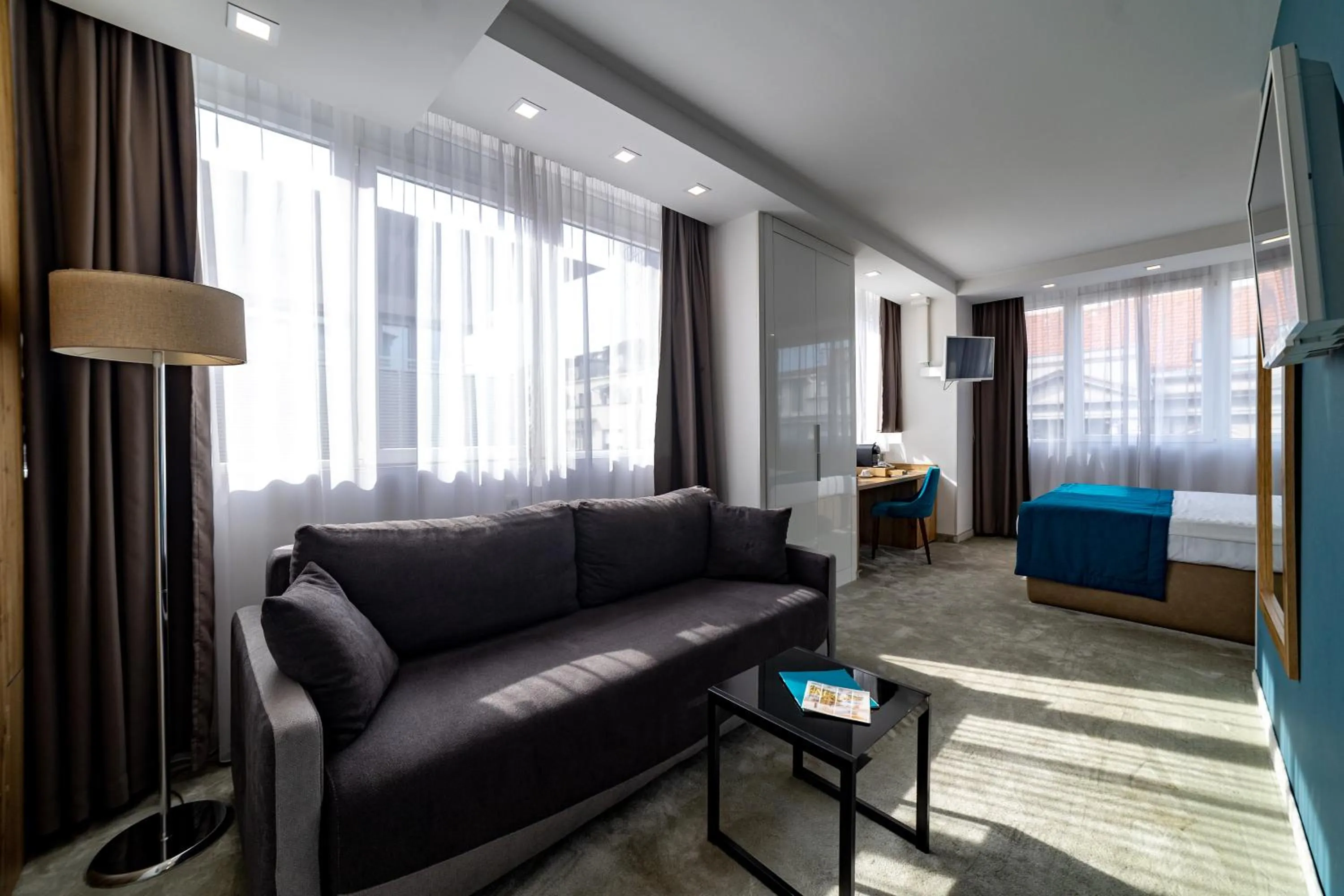 Seating area in MARK Hotel