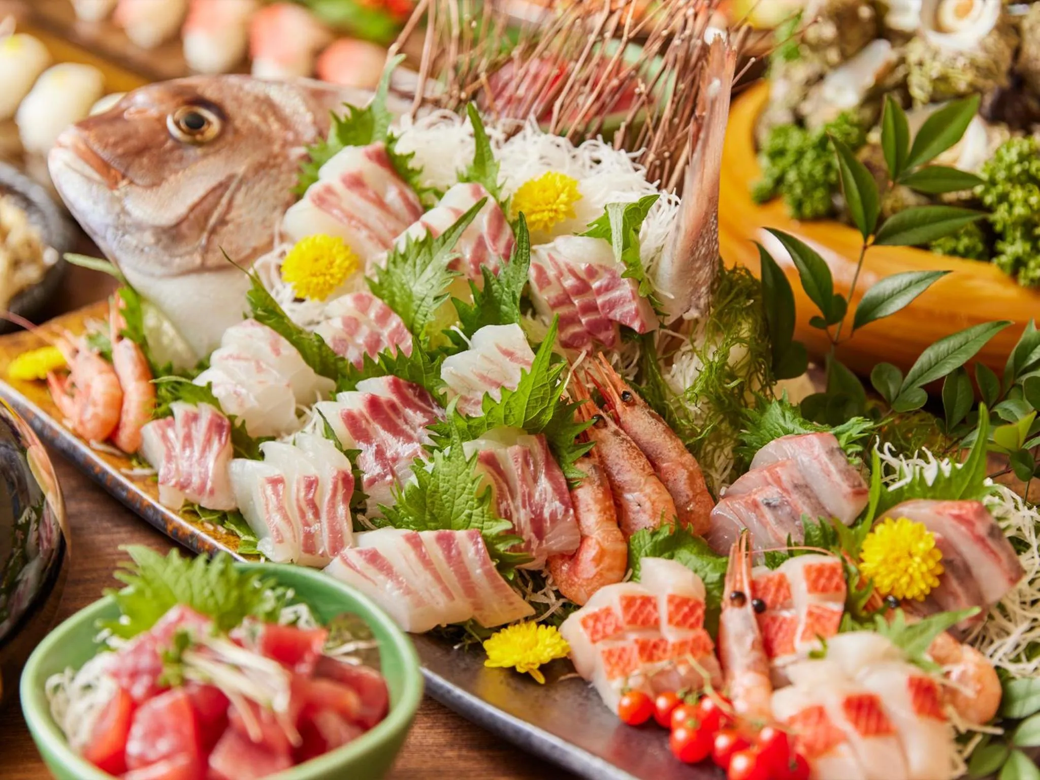 Dinner in Hotel Ravie Kawaryo