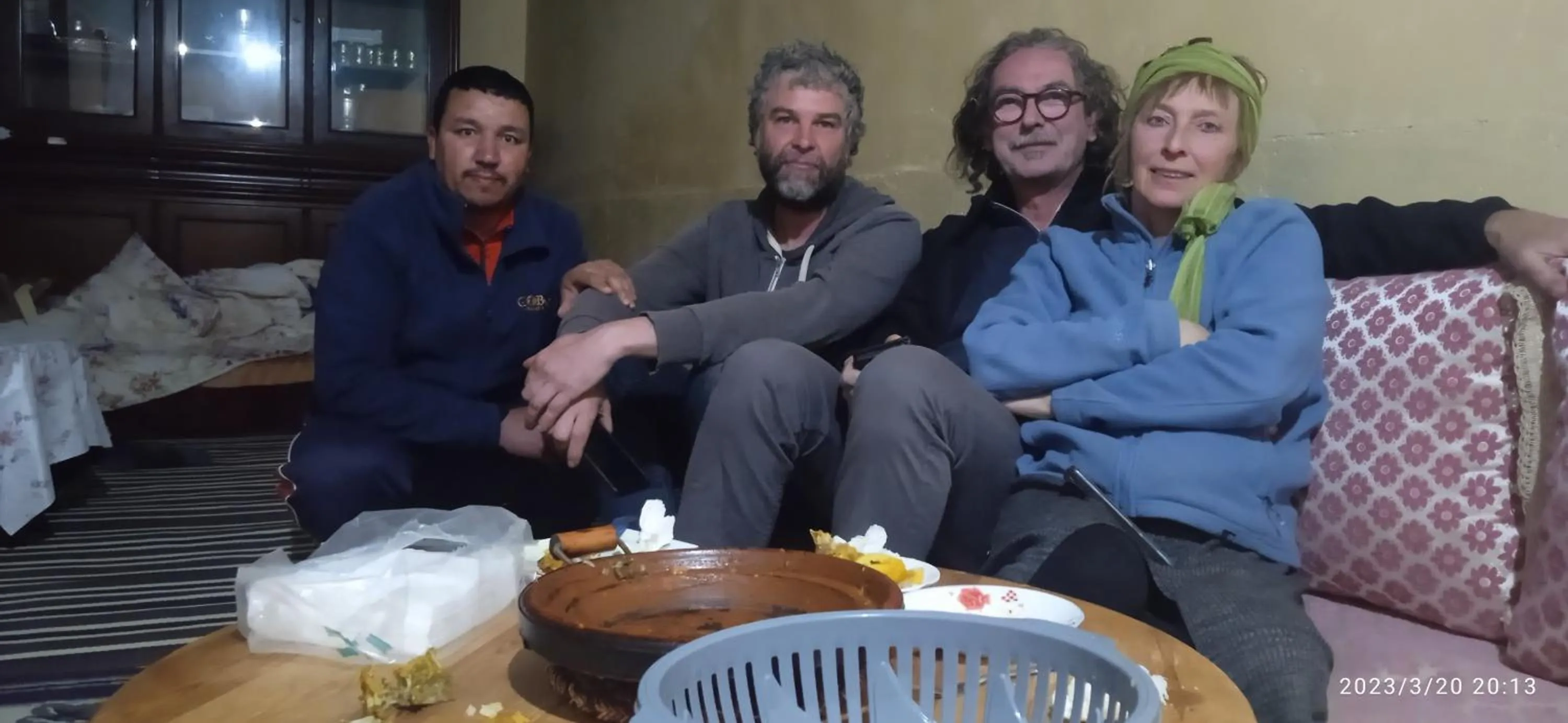 Communal lounge/ TV room in kasbah Ait arbi