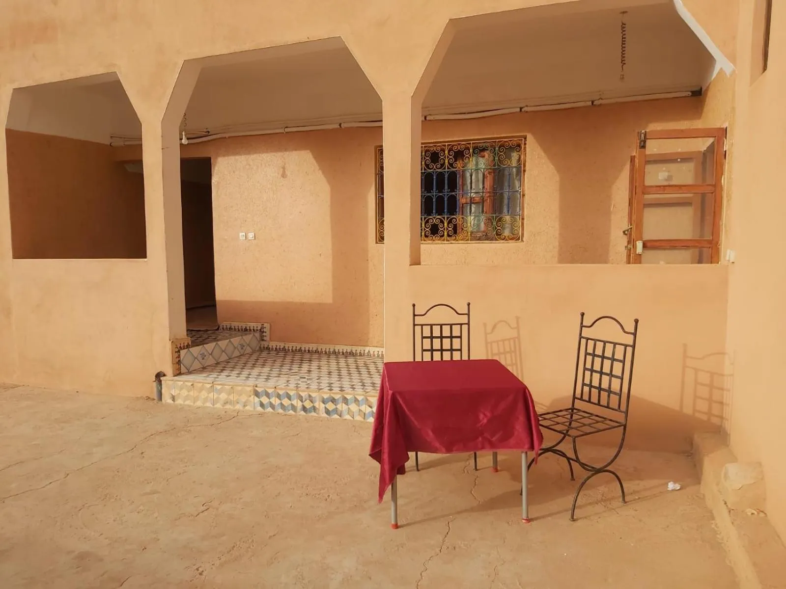 Dining area in kasbah Ait arbi