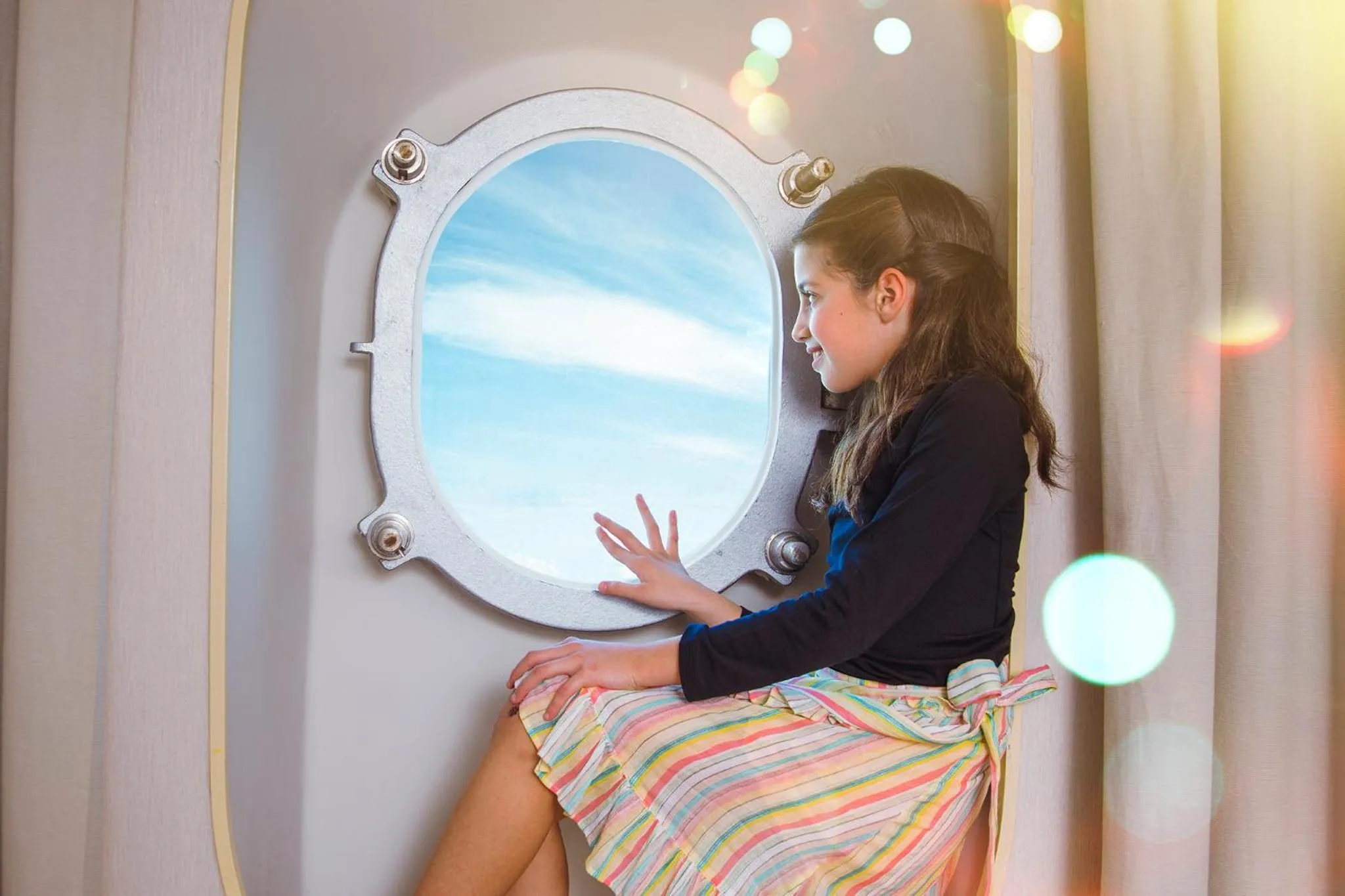 Decorative detail in Queen Elizabeth 2 Hotel