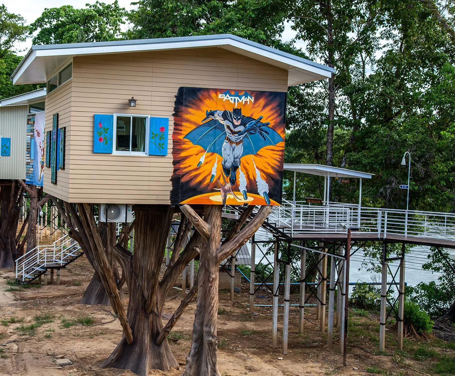 Garden view in Yoko River Kwai Resort