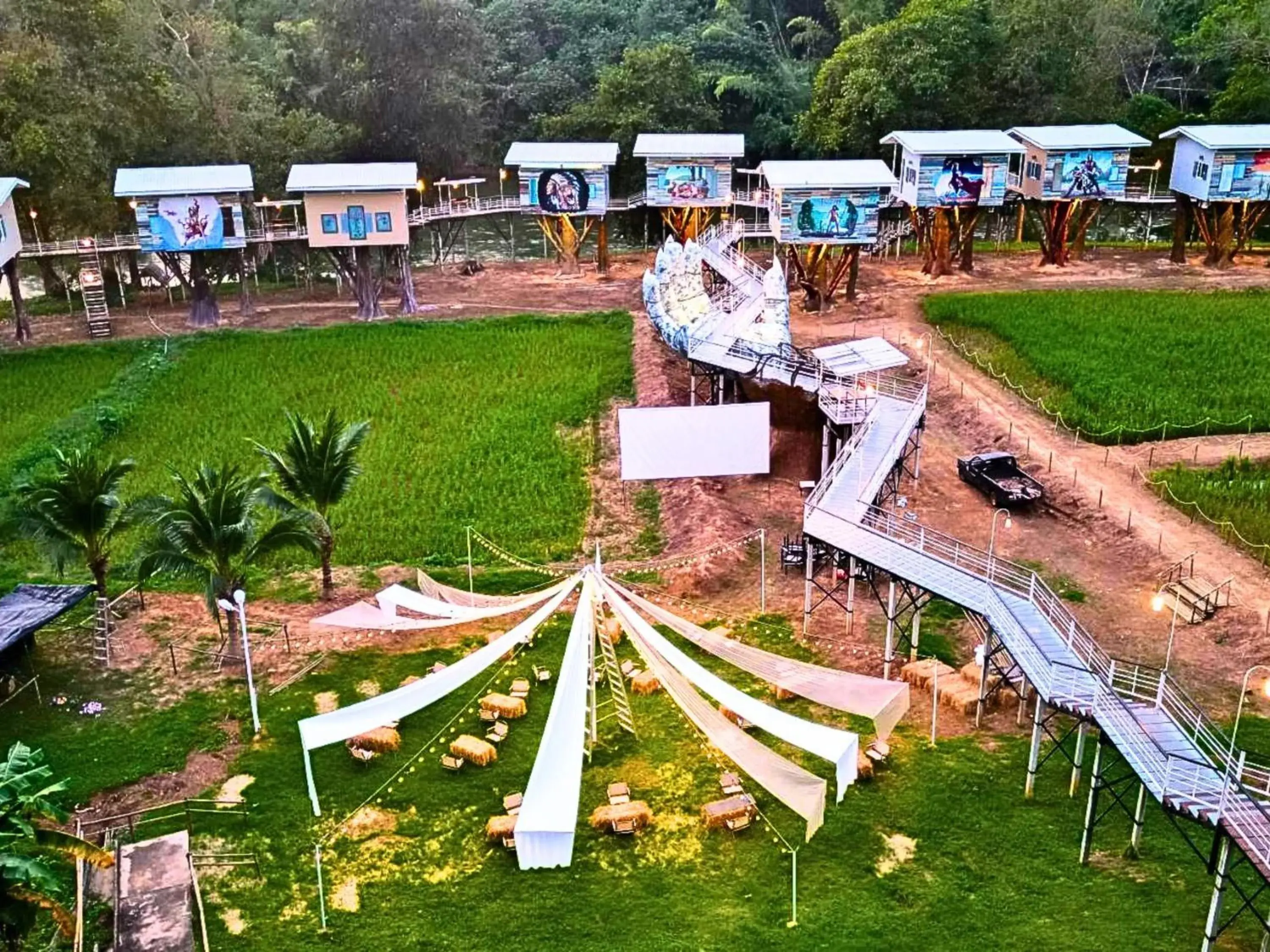 Property building in Yoko River Kwai Resort Property building in Yoko River Kwai Resort