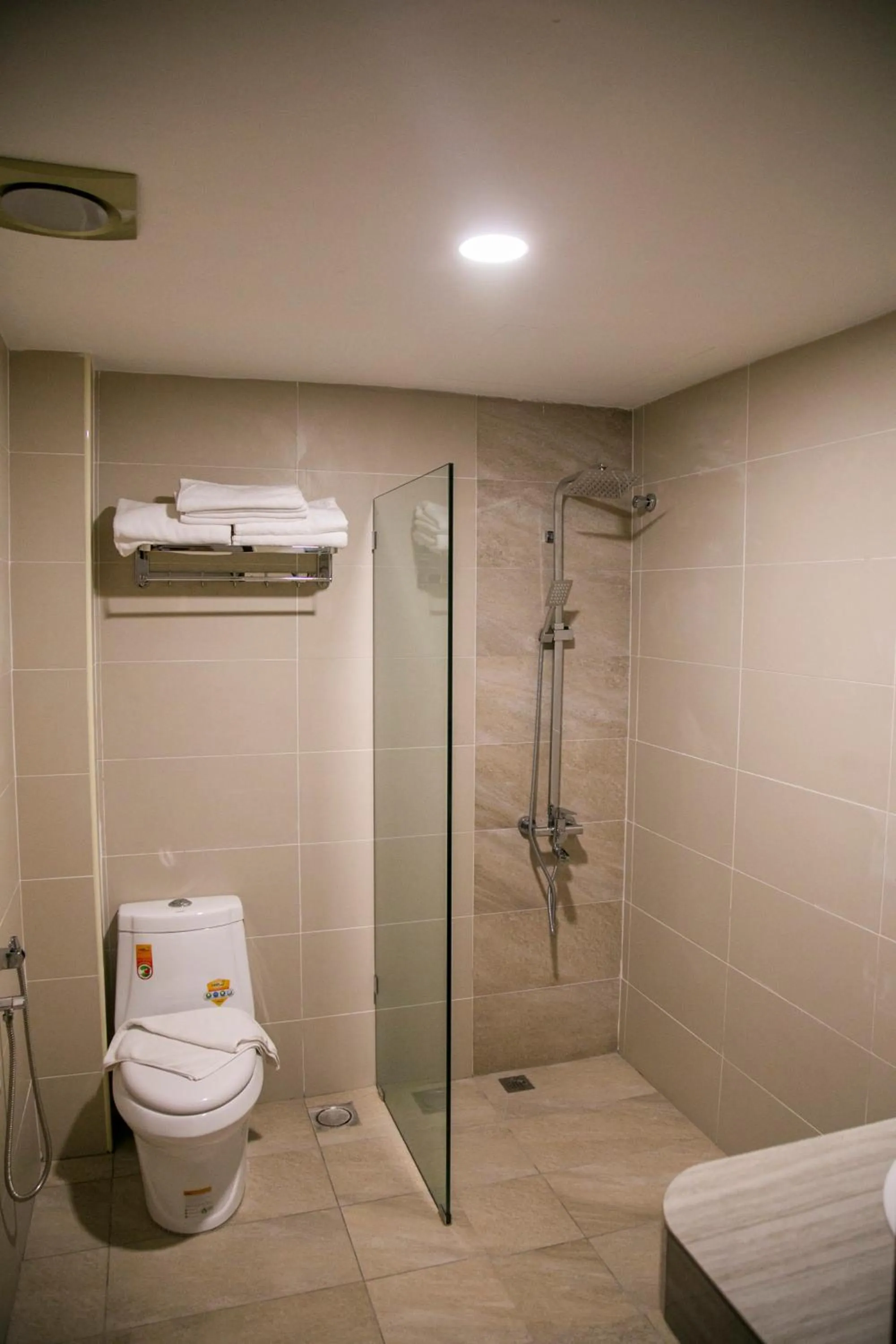 Shower in Apple Suites Hotel