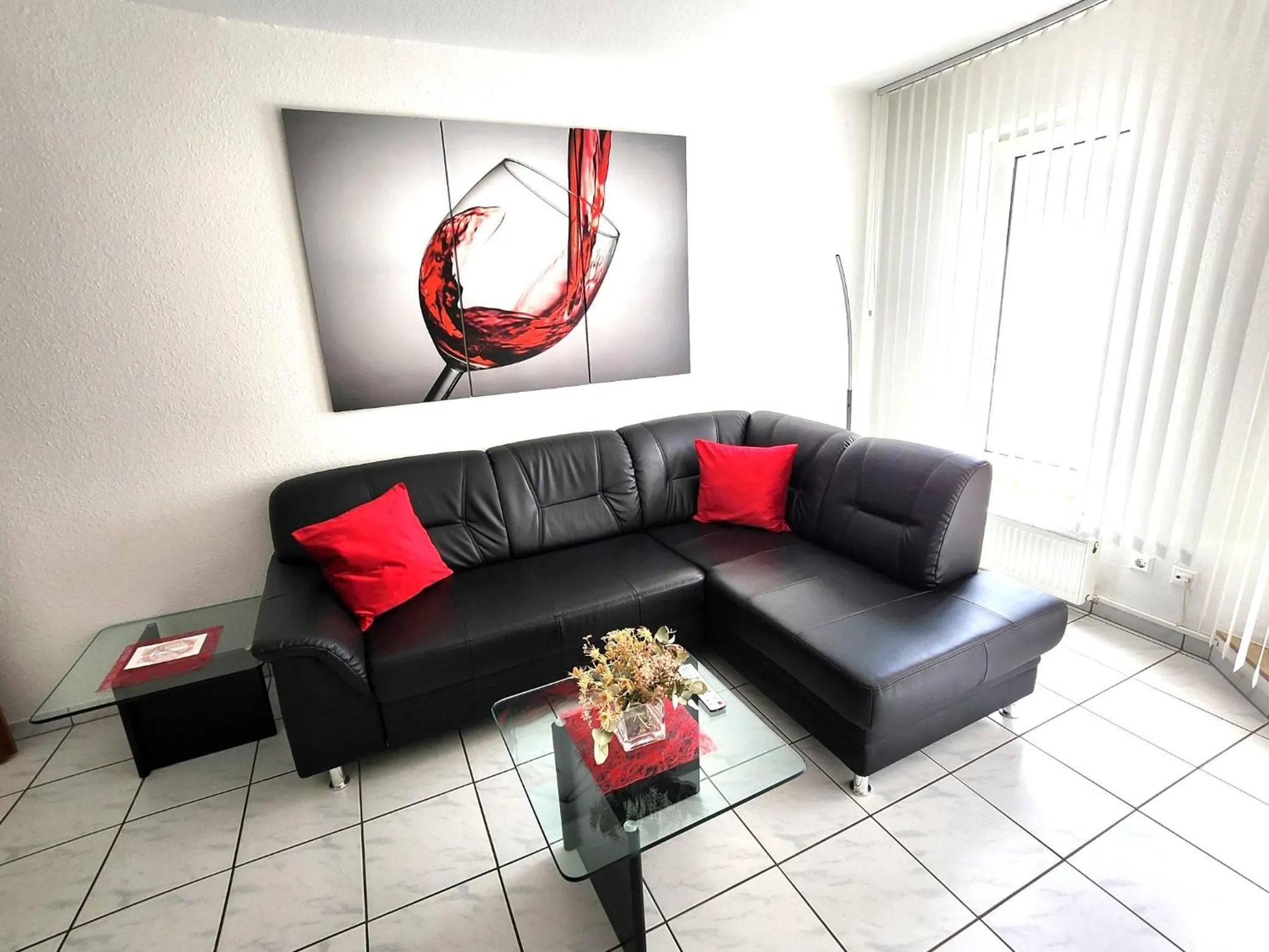 Living room in Innovative 2-Zimmer-Ferienwohnung am Kurpark 206