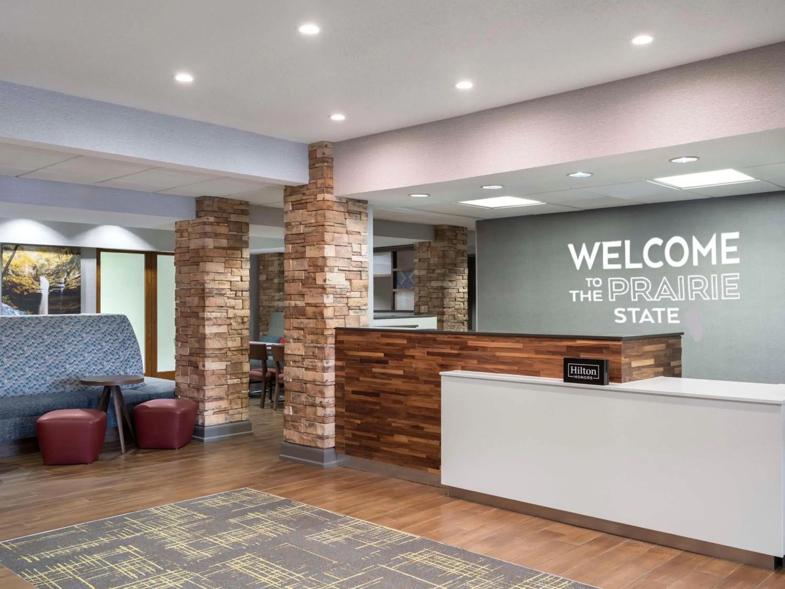 Lobby or reception in Hampton Inn Ottawa - Starved Rock Area Lobby or reception in Hampton Inn Ottawa - Starved Rock Area