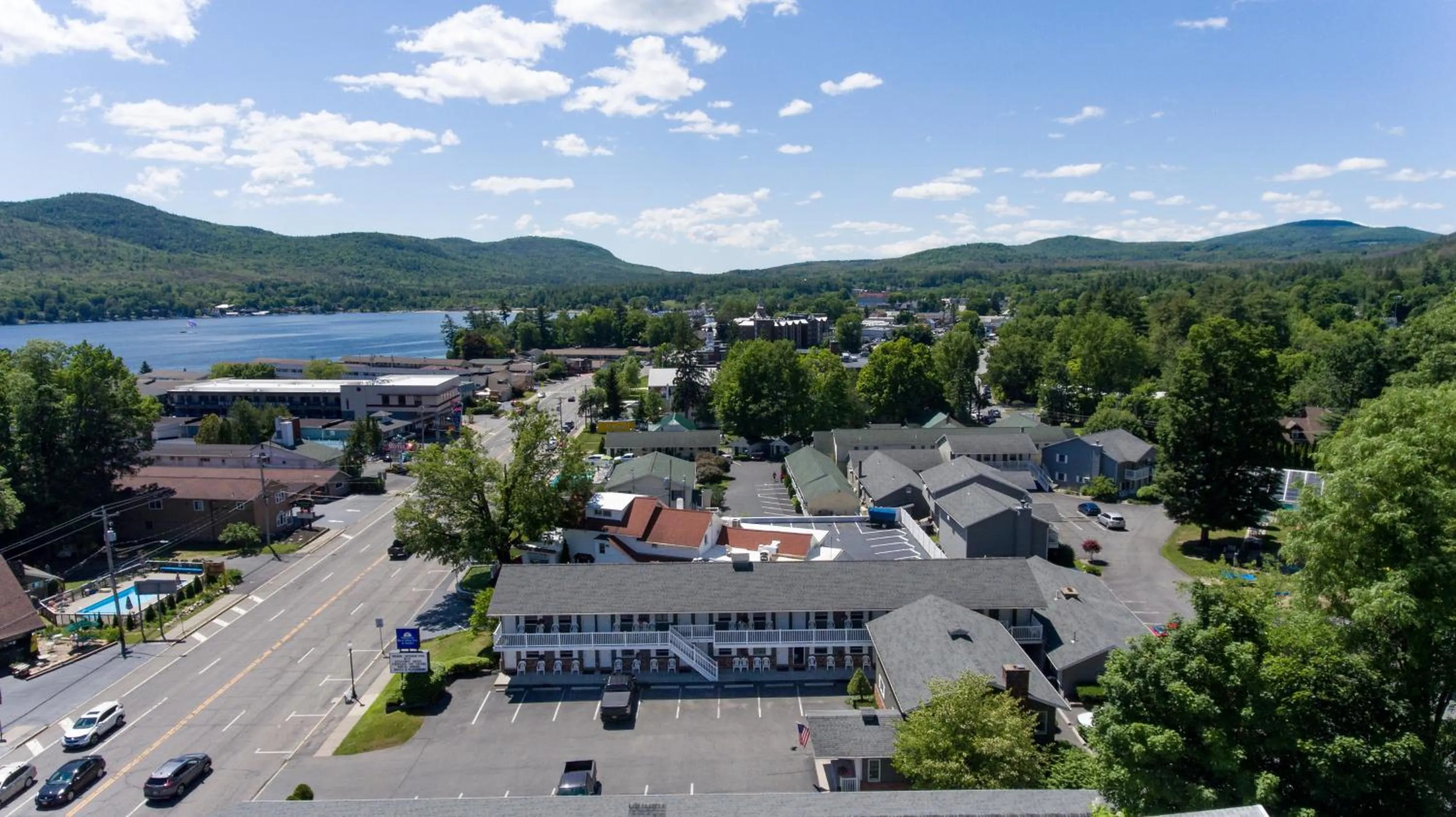 Property building in Americas Best Value Inn & Suites Lake George