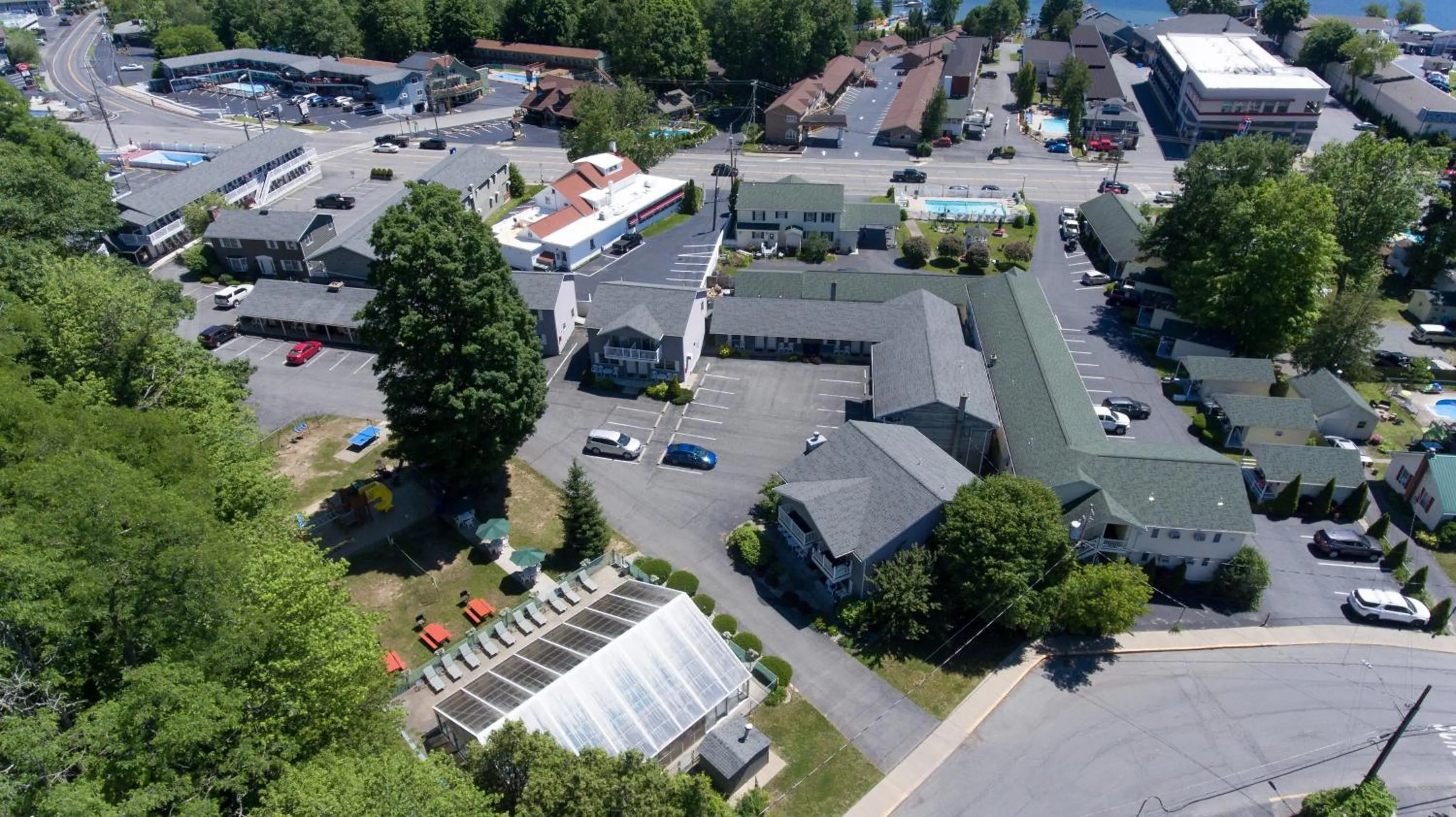Property building in Americas Best Value Inn & Suites Lake George