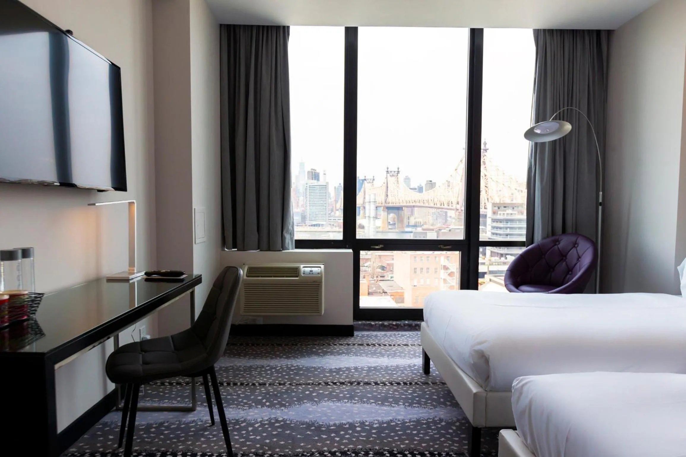 Bed in Z NYC Hotel