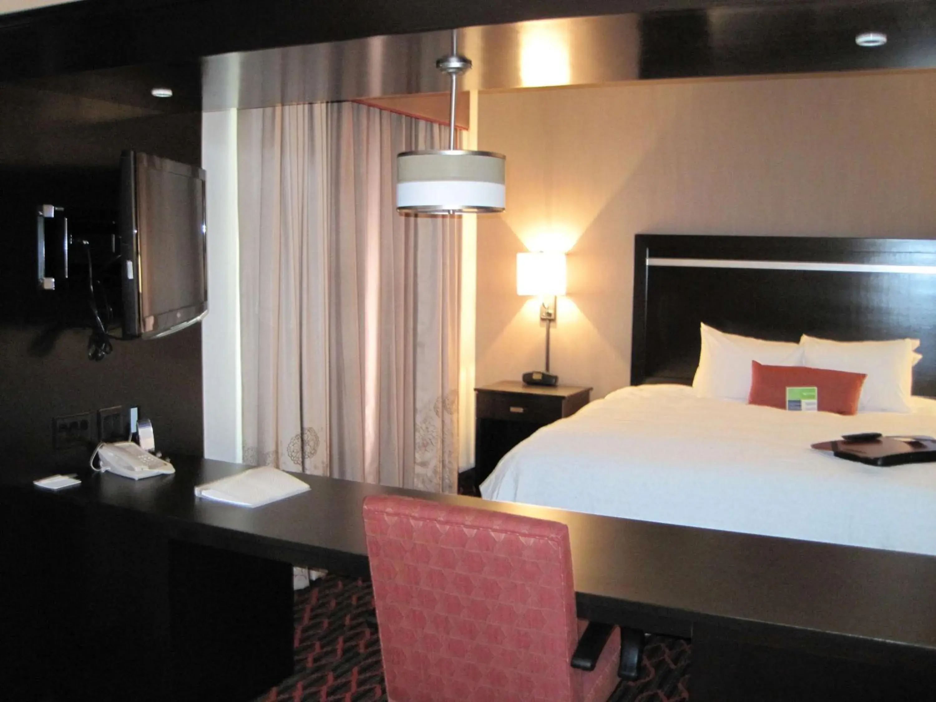 Bed in Hampton Inn by Hilton Fort Saskatchewan Bed in Hampton Inn by Hilton Fort Saskatchewan