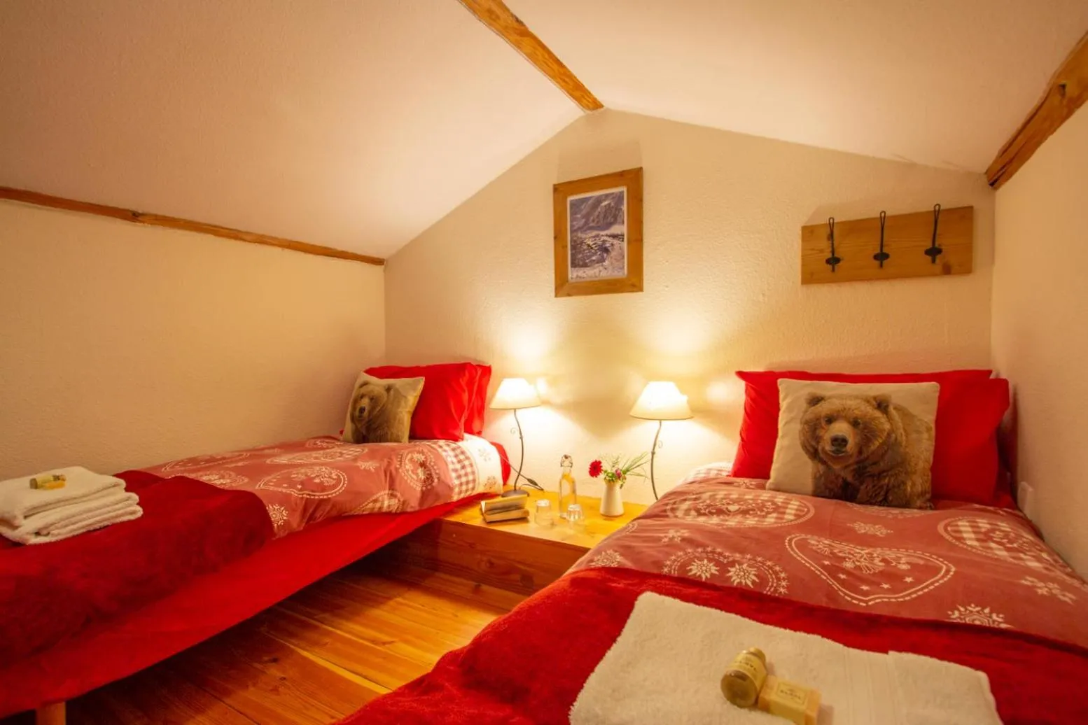 Bedroom in Chalet Coeur des Brévières by Chalet Chardons