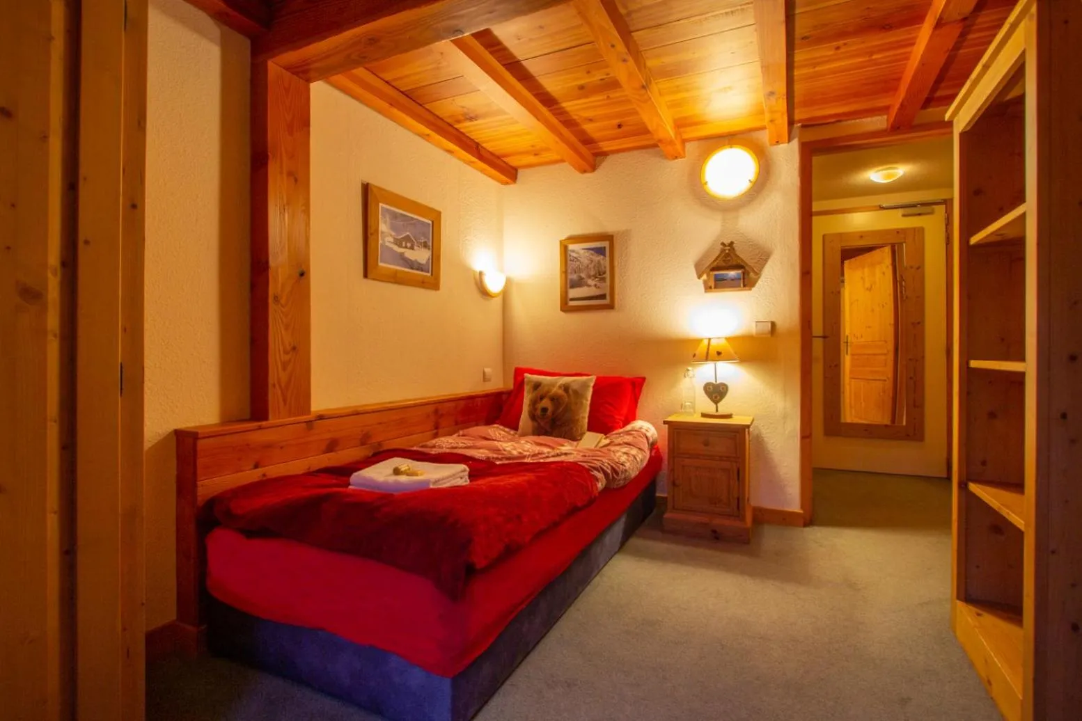 Bedroom in Chalet Coeur des Brévières by Chalet Chardons