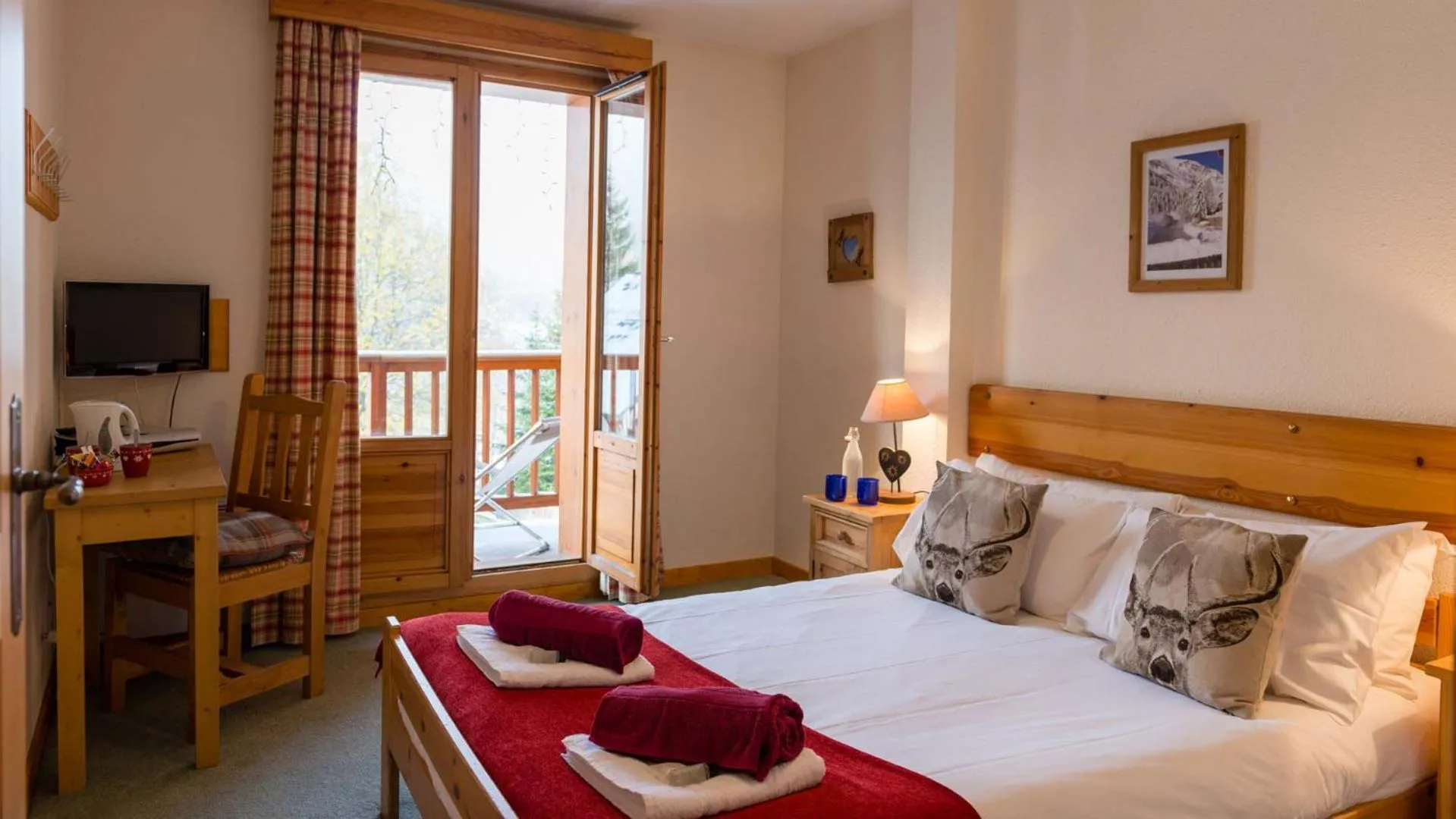 Bedroom in Chalet Coeur des Brévières by Chalet Chardons