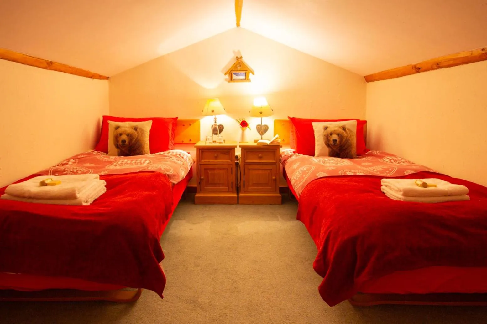 Bed in Chalet Coeur des Brévières by Chalet Chardons