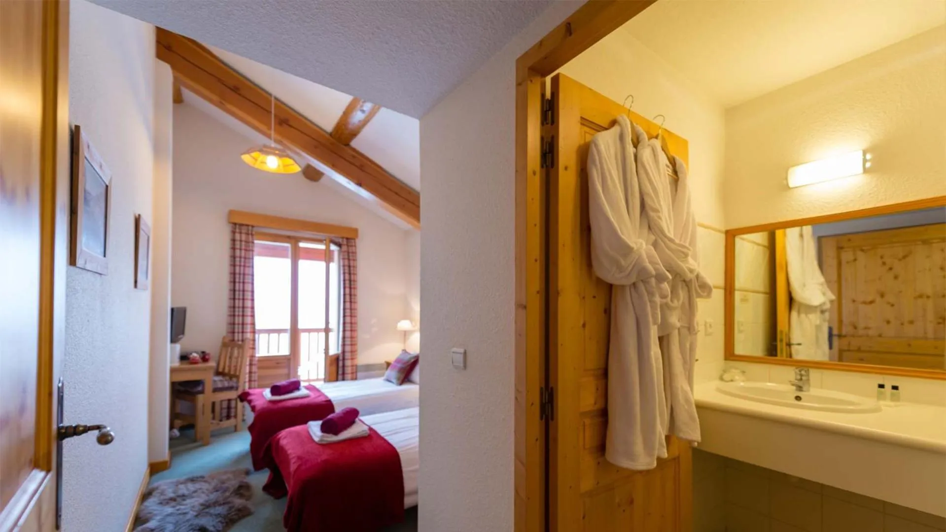 Bedroom in Chalet Coeur des Brévières by Chalet Chardons