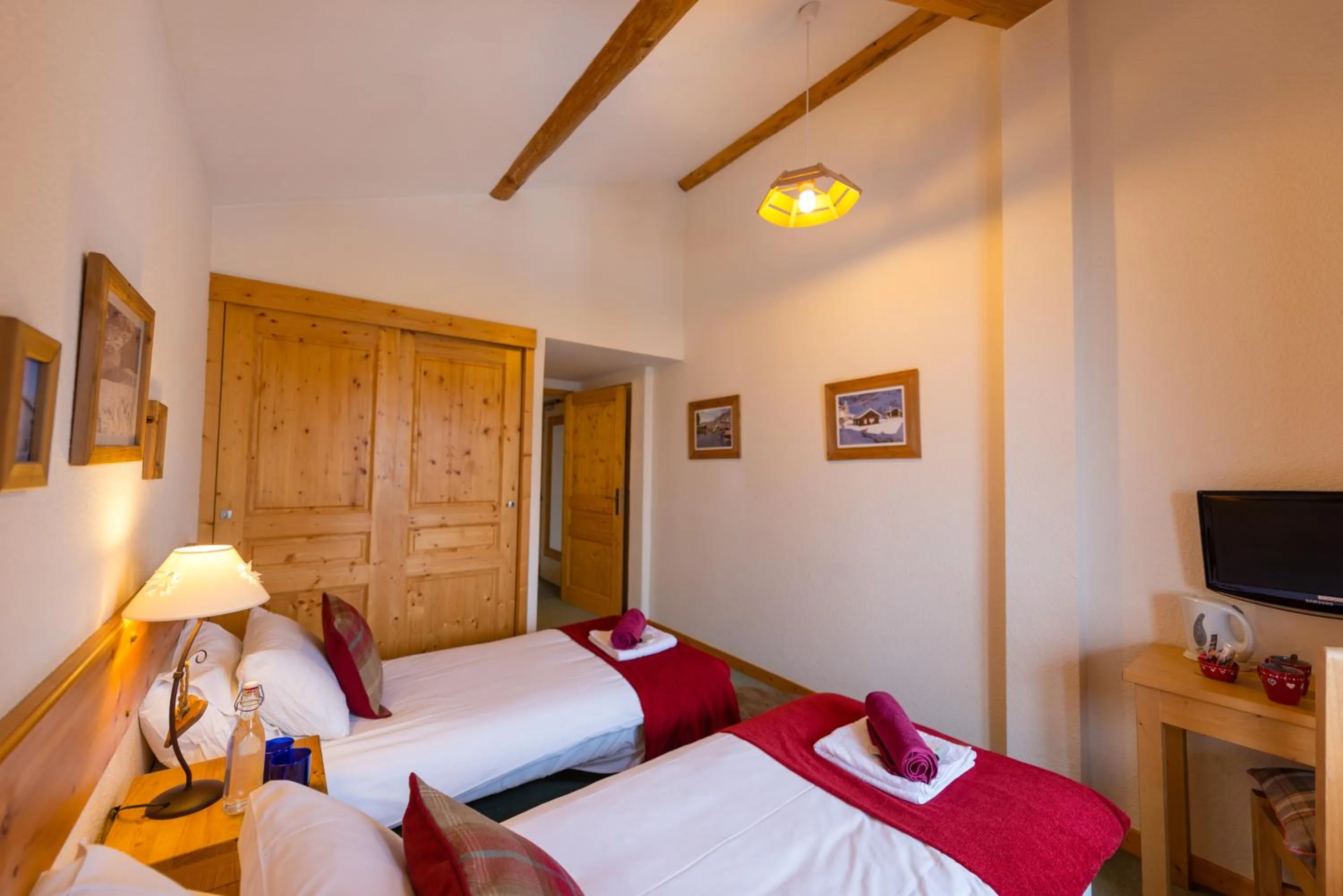 Bedroom in Chalet Coeur des Brévières by Chalet Chardons
