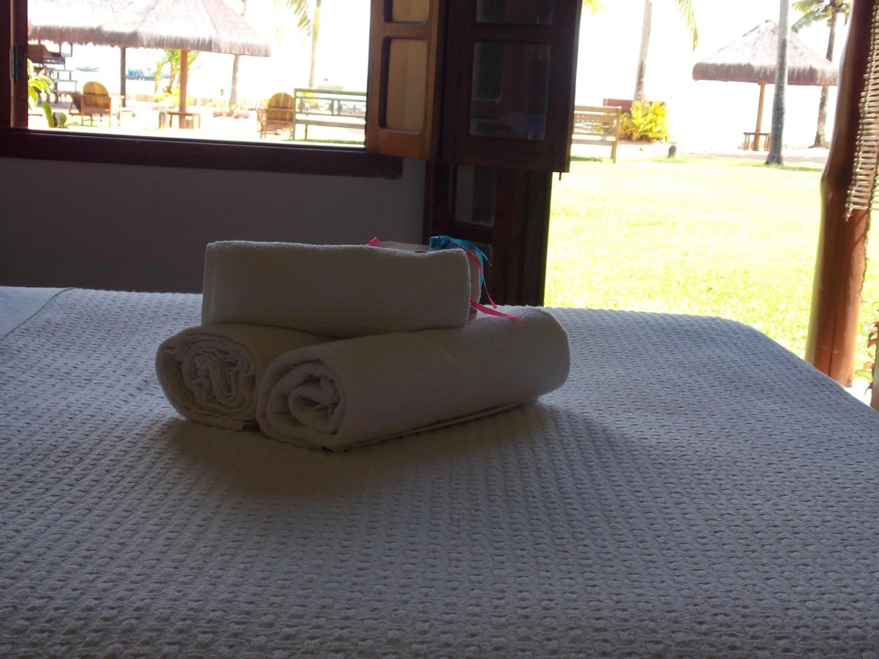 Bed in Pousada Ponta do Muta