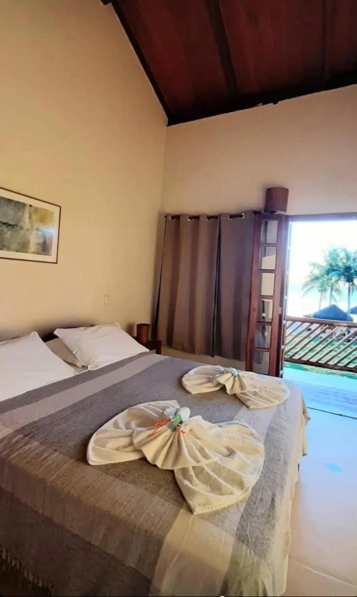 Bed in Pousada Ponta do Muta