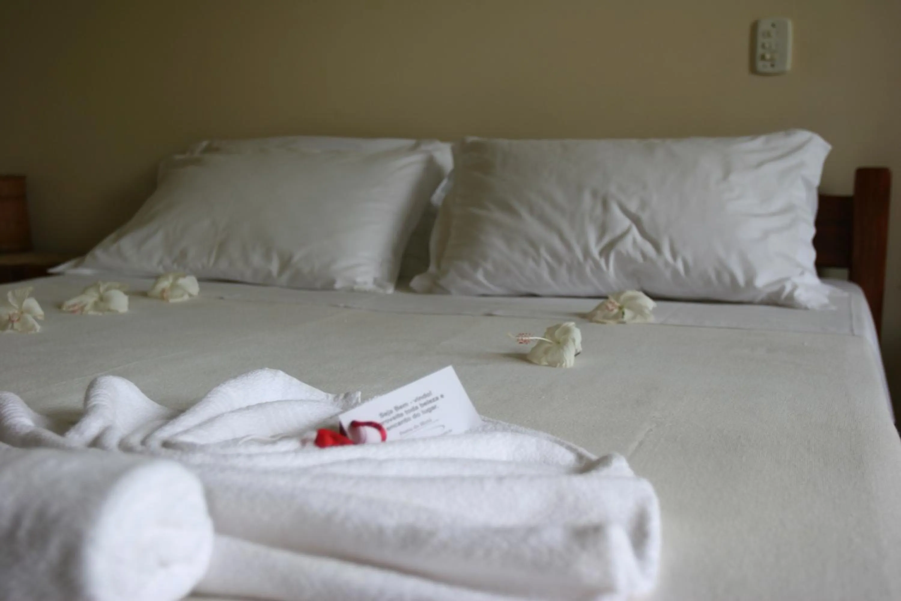 Bed in Pousada Ponta do Muta