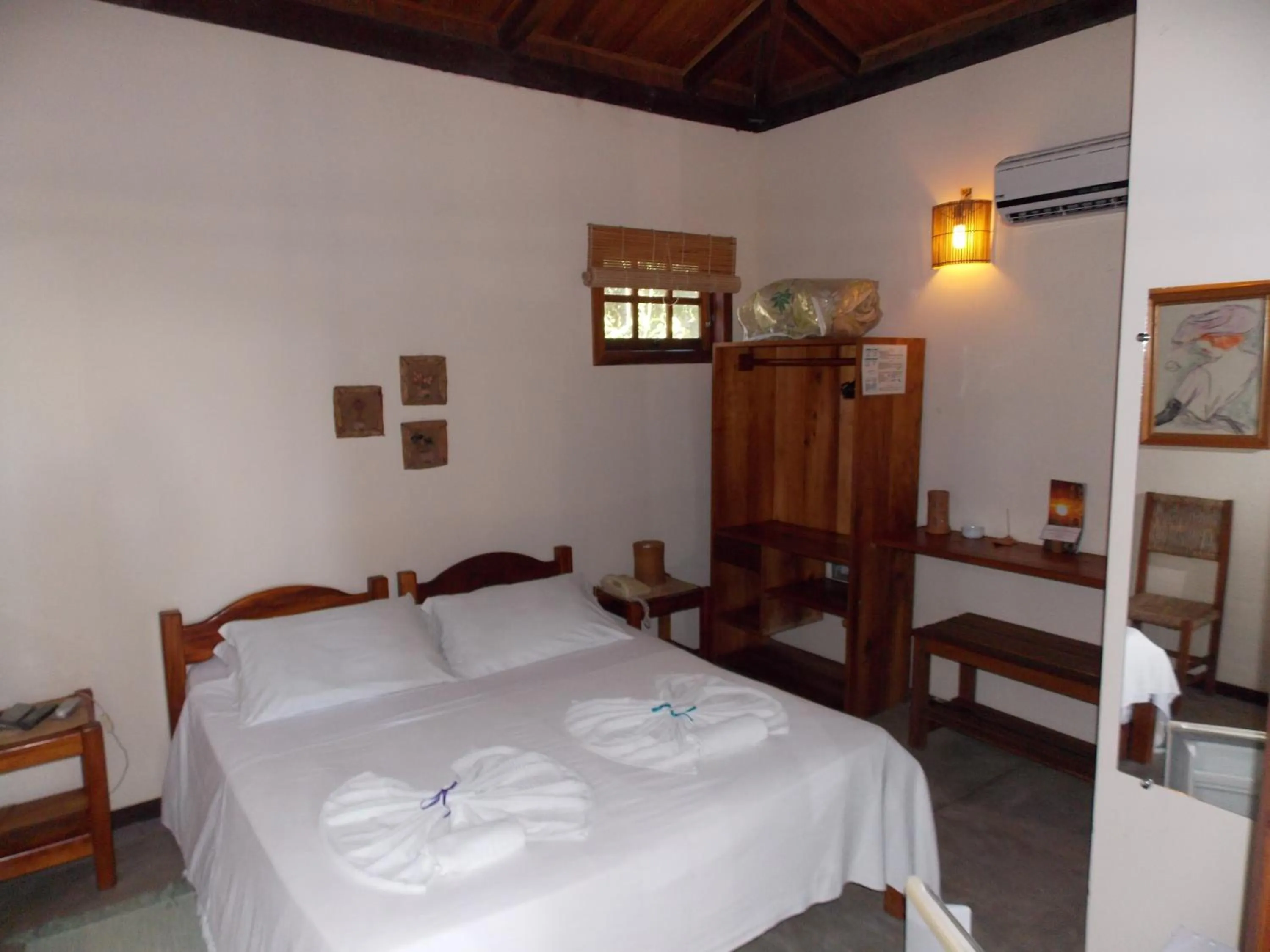 Bed in Pousada Ponta do Muta