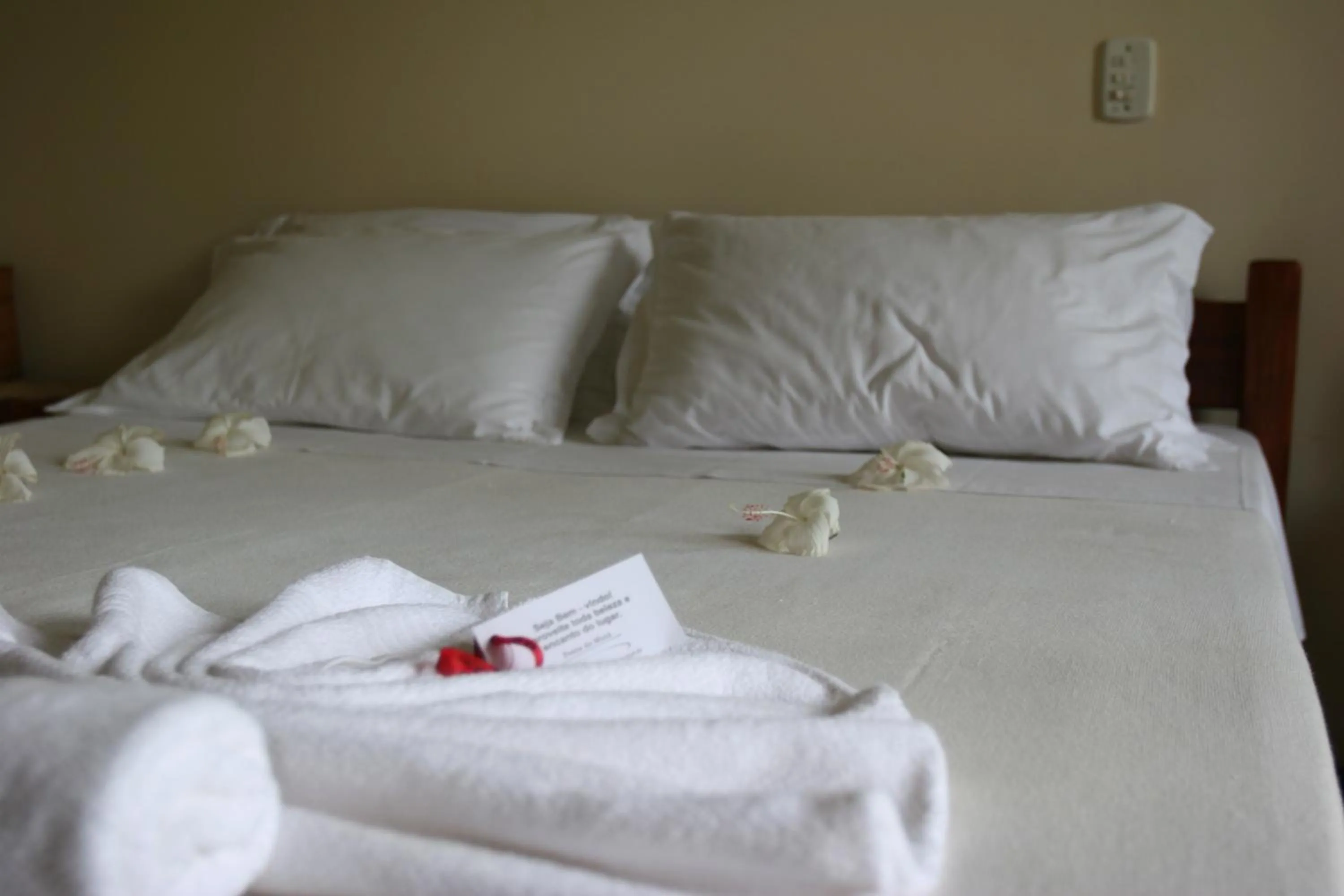 Bed in Pousada Ponta do Muta