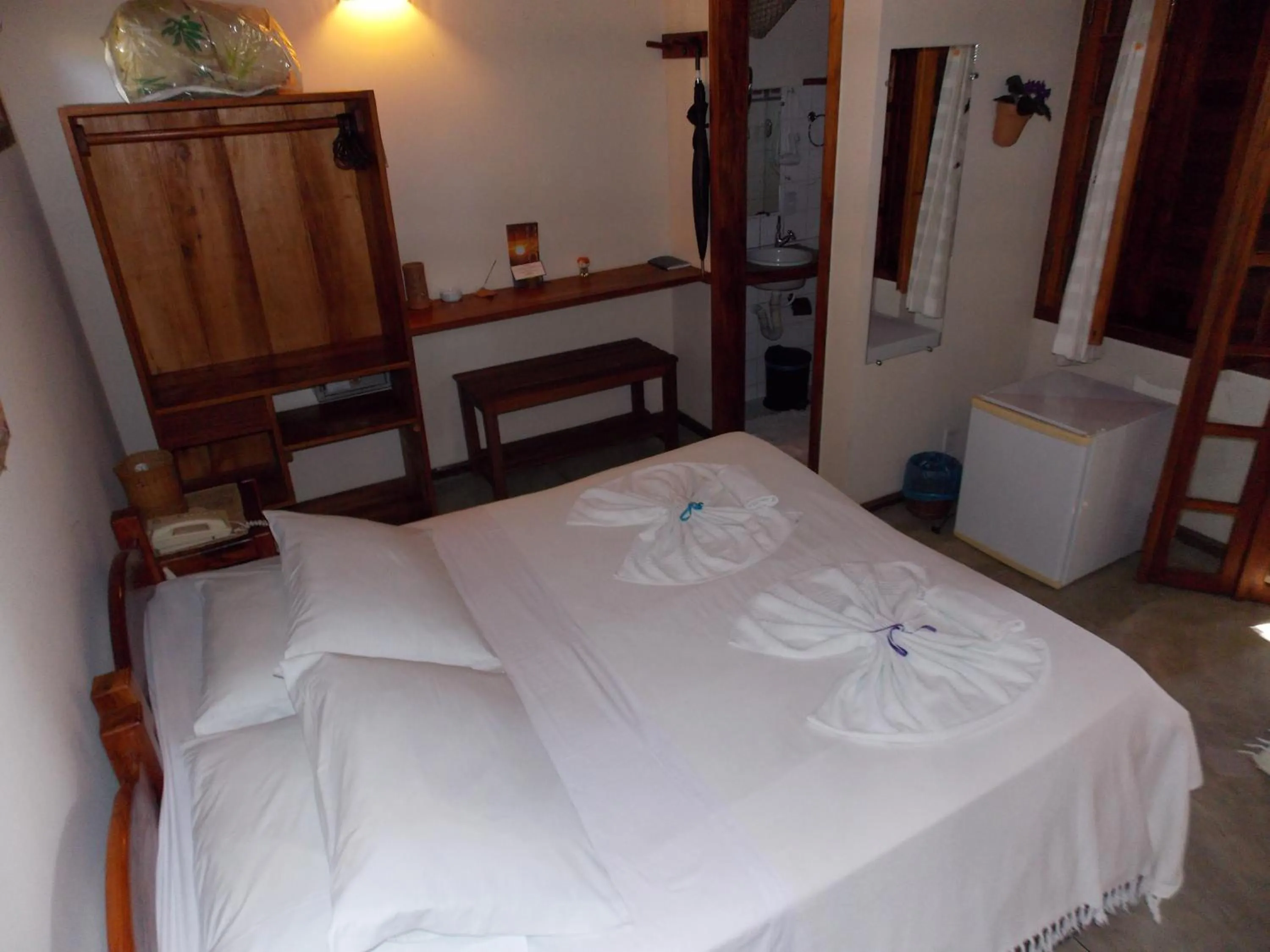 Bed in Pousada Ponta do Muta