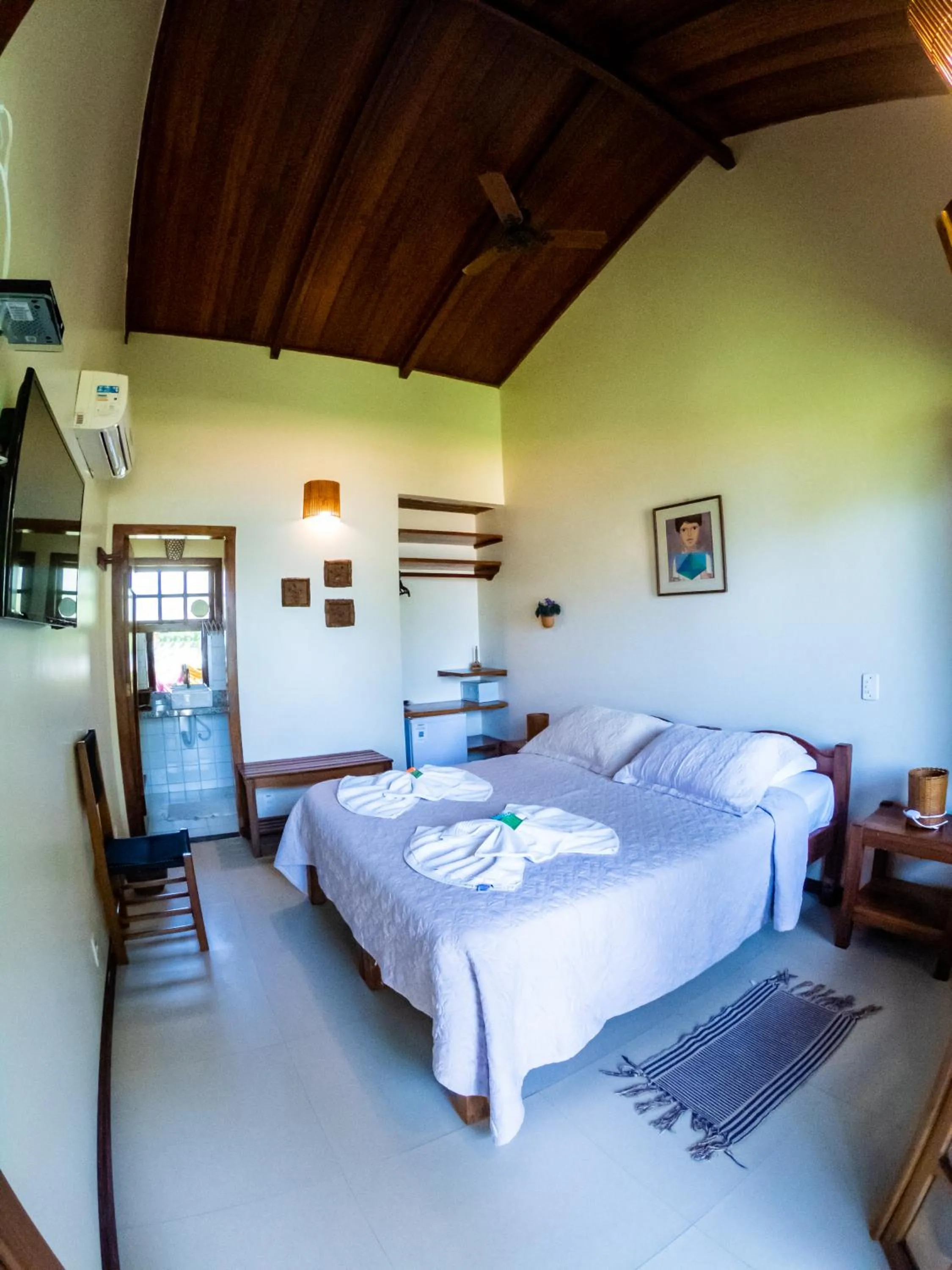 Bed in Pousada Ponta do Muta