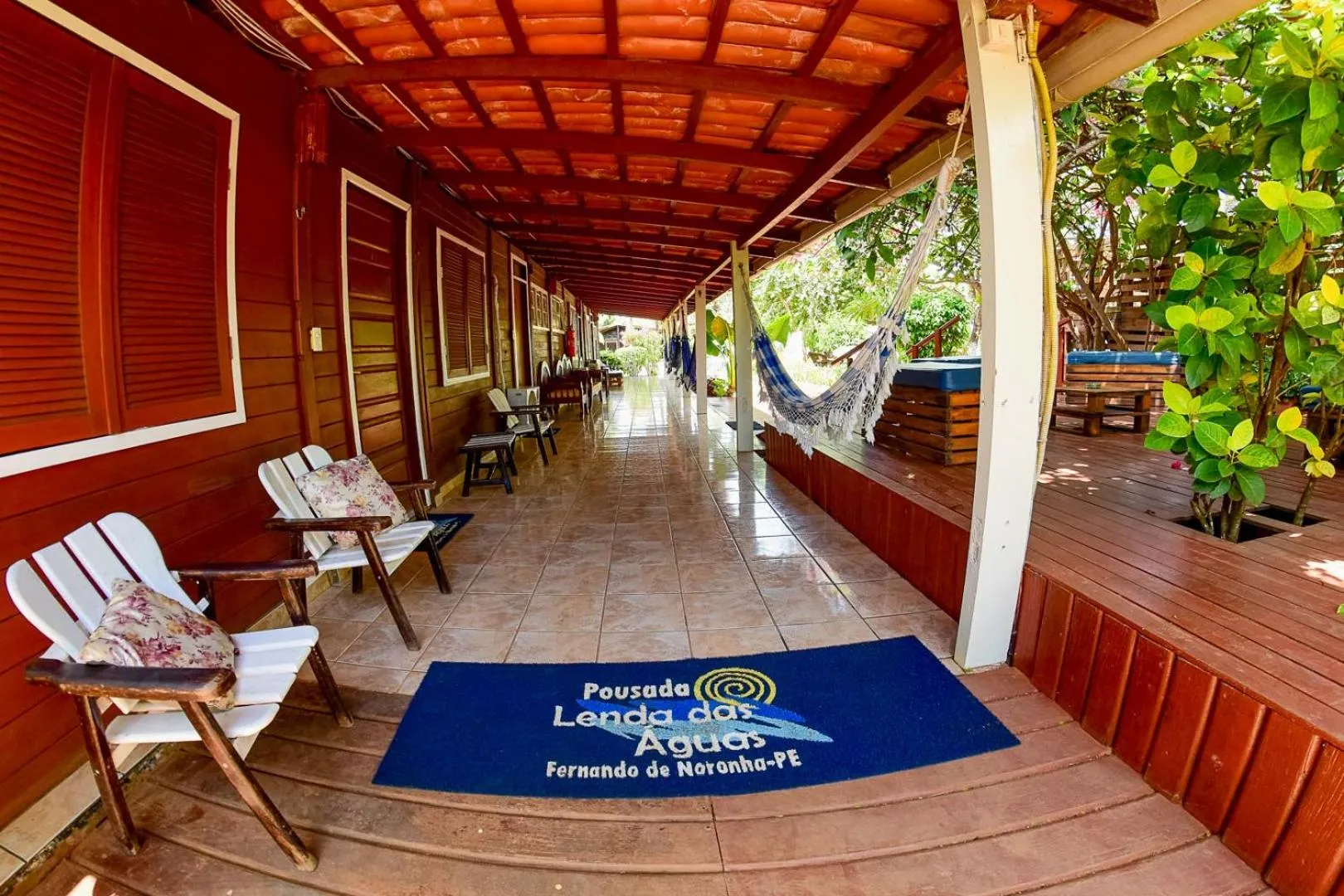 Balcony/Terrace in Pousada Lenda das Águas