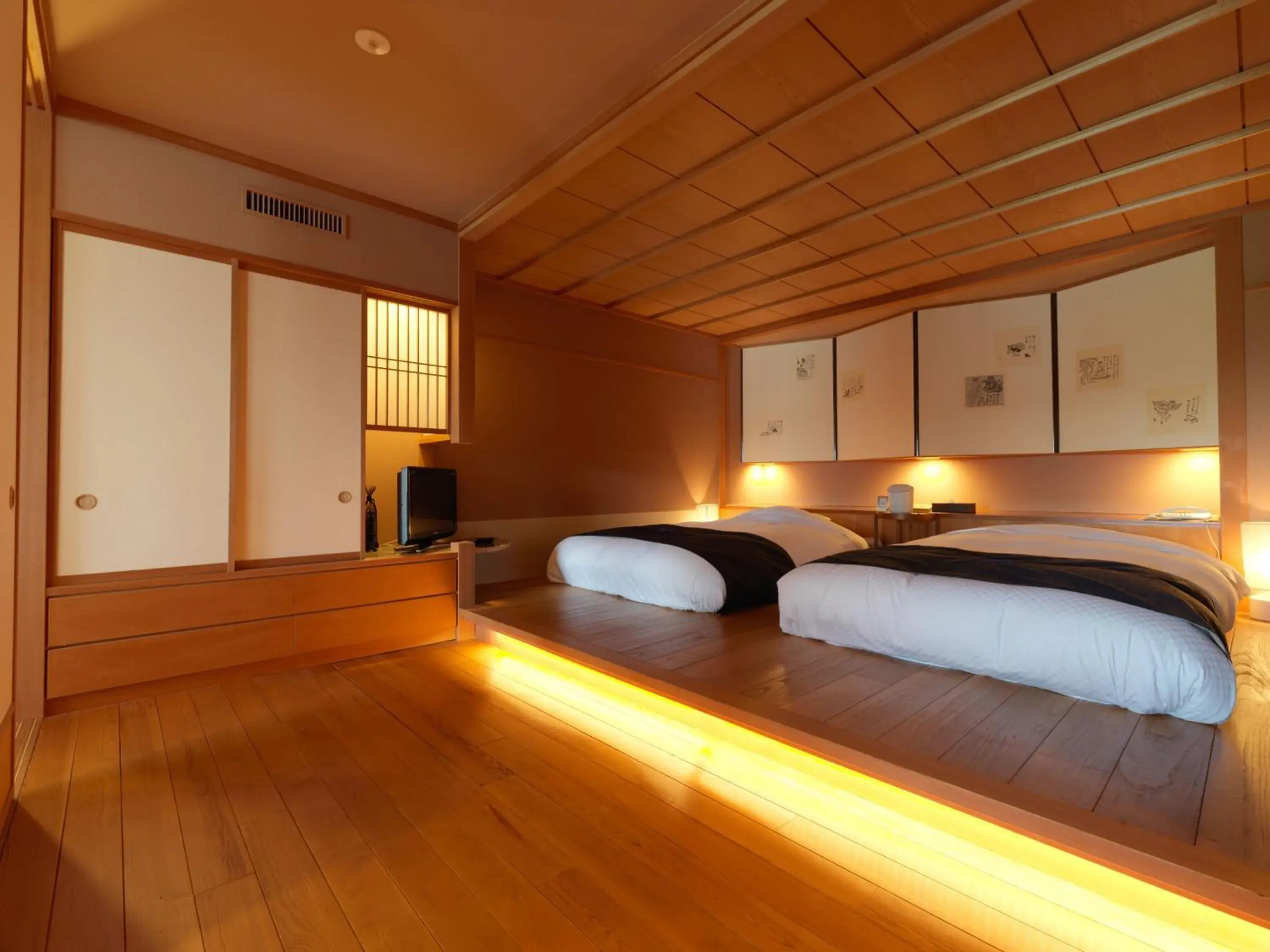 Bed in Akan Tsuruga Besso Hinanoza Bed in Akan Tsuruga Besso Hinanoza