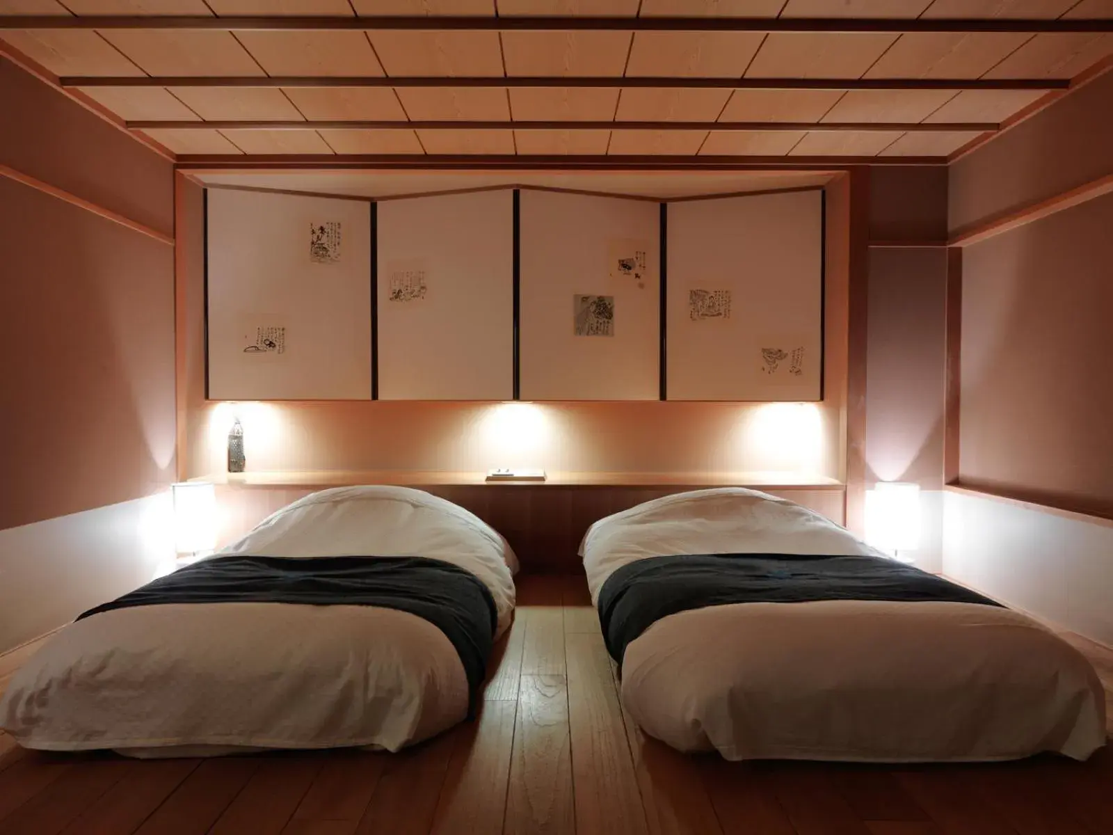 Bedroom, Bed in Akan Tsuruga Besso Hinanoza Bedroom, Bed in Akan Tsuruga Besso Hinanoza