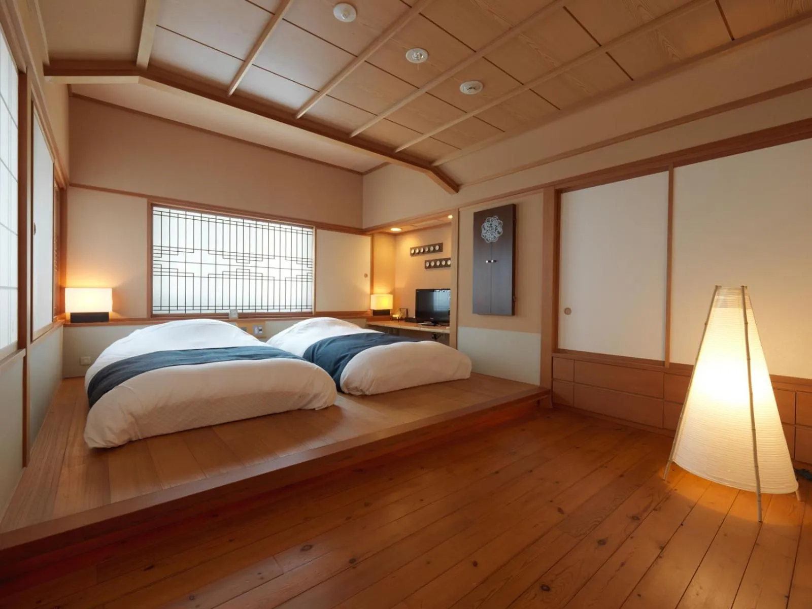 Bedroom, Bed in Akan Tsuruga Besso Hinanoza