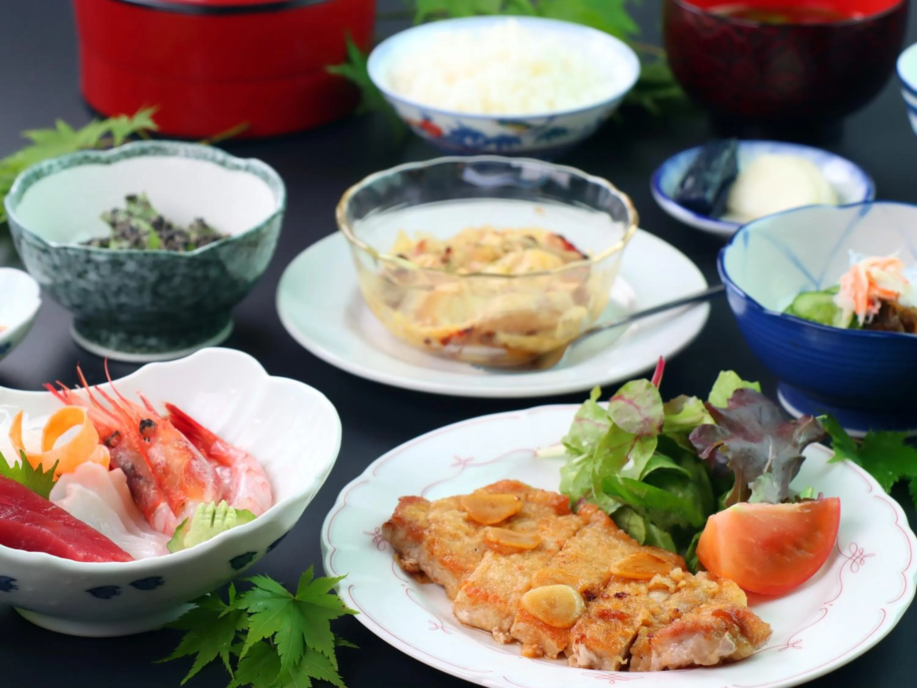 Dinner in Star Hotel Akakura