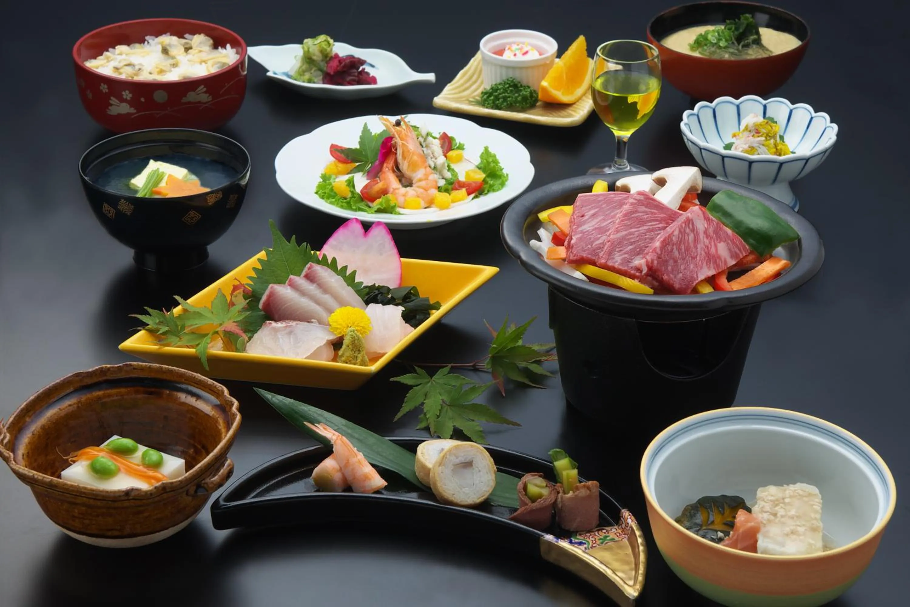 Dinner in Nisshokan Bettei Koyotei