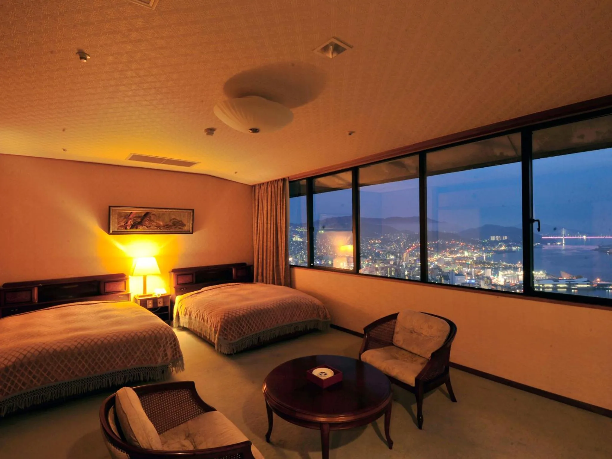 Night, Bed in Nisshokan Bettei Koyotei