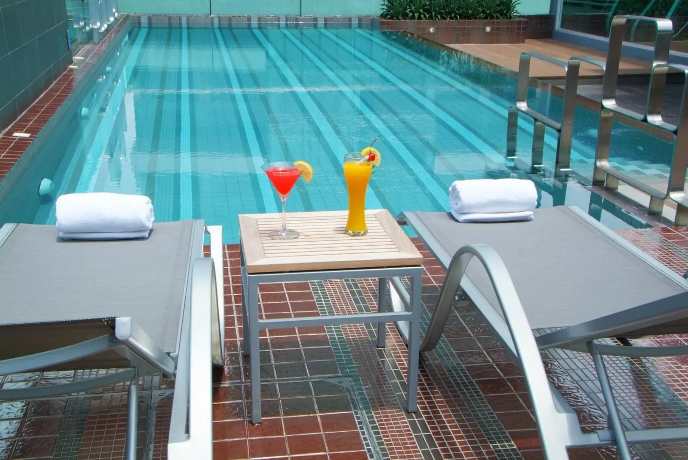 Pool view in Amora NeoLuxe Suites Hotel Pool view in Amora NeoLuxe Suites Hotel