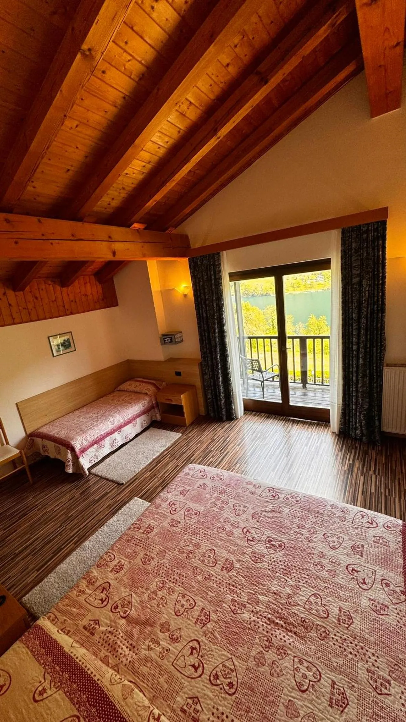 View (from property/room), Bed in Albergo Stella Alpina