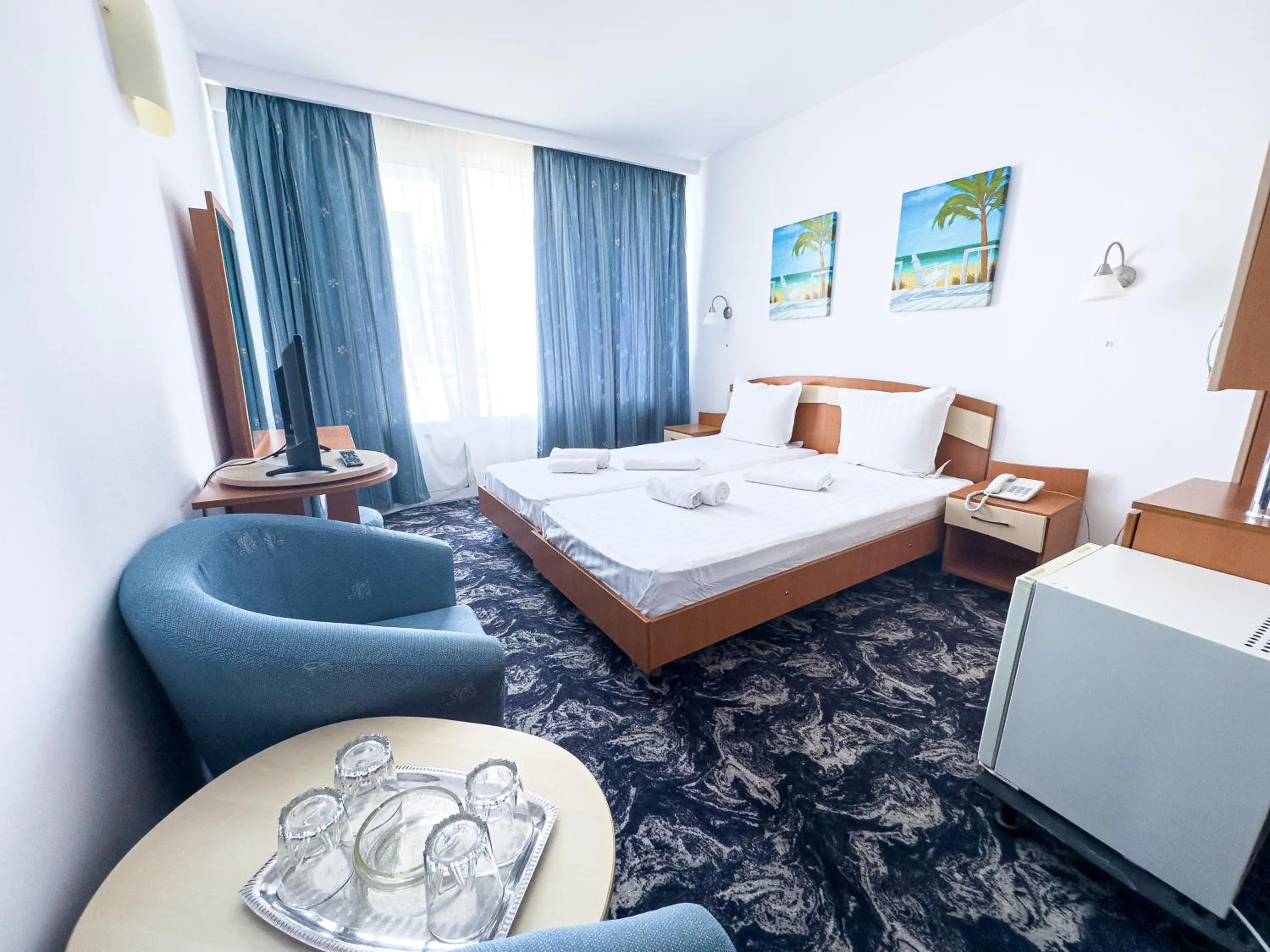 Bed in Hotel Sirena Saturn All Inclusive