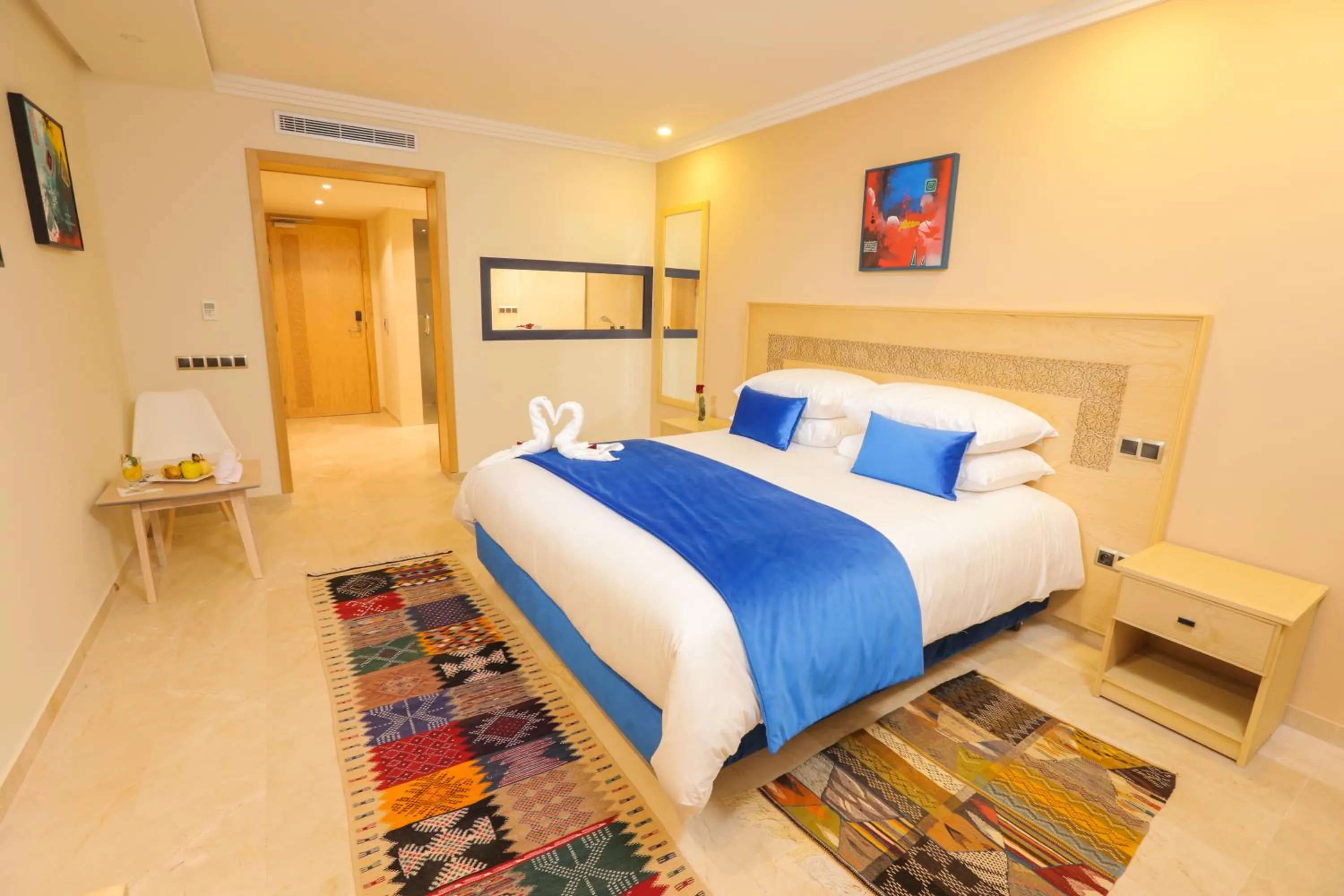 Bed in Hotel Cote ocean Mogador