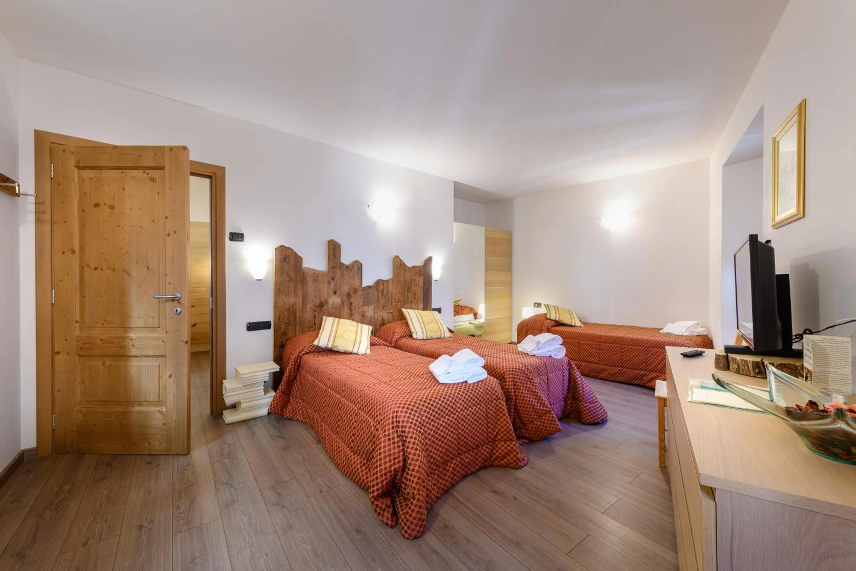 Bedroom, Bed in Hotel Garni Le Corti