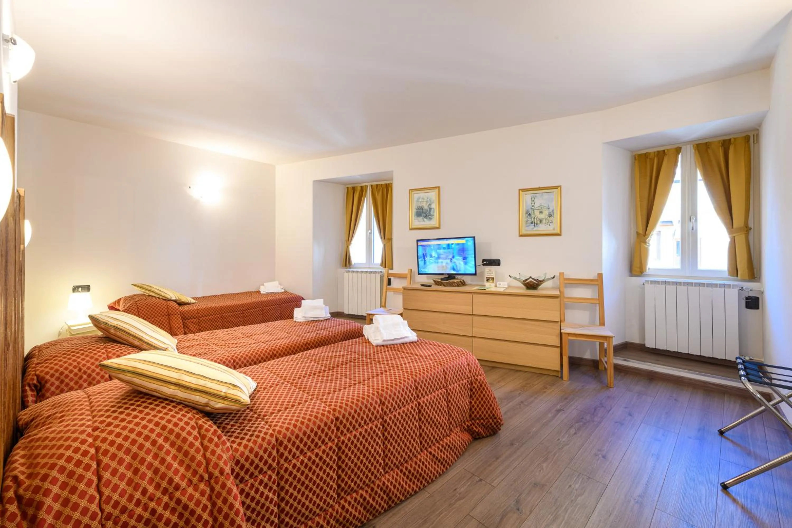 Bedroom, Bed in Hotel Garni Le Corti