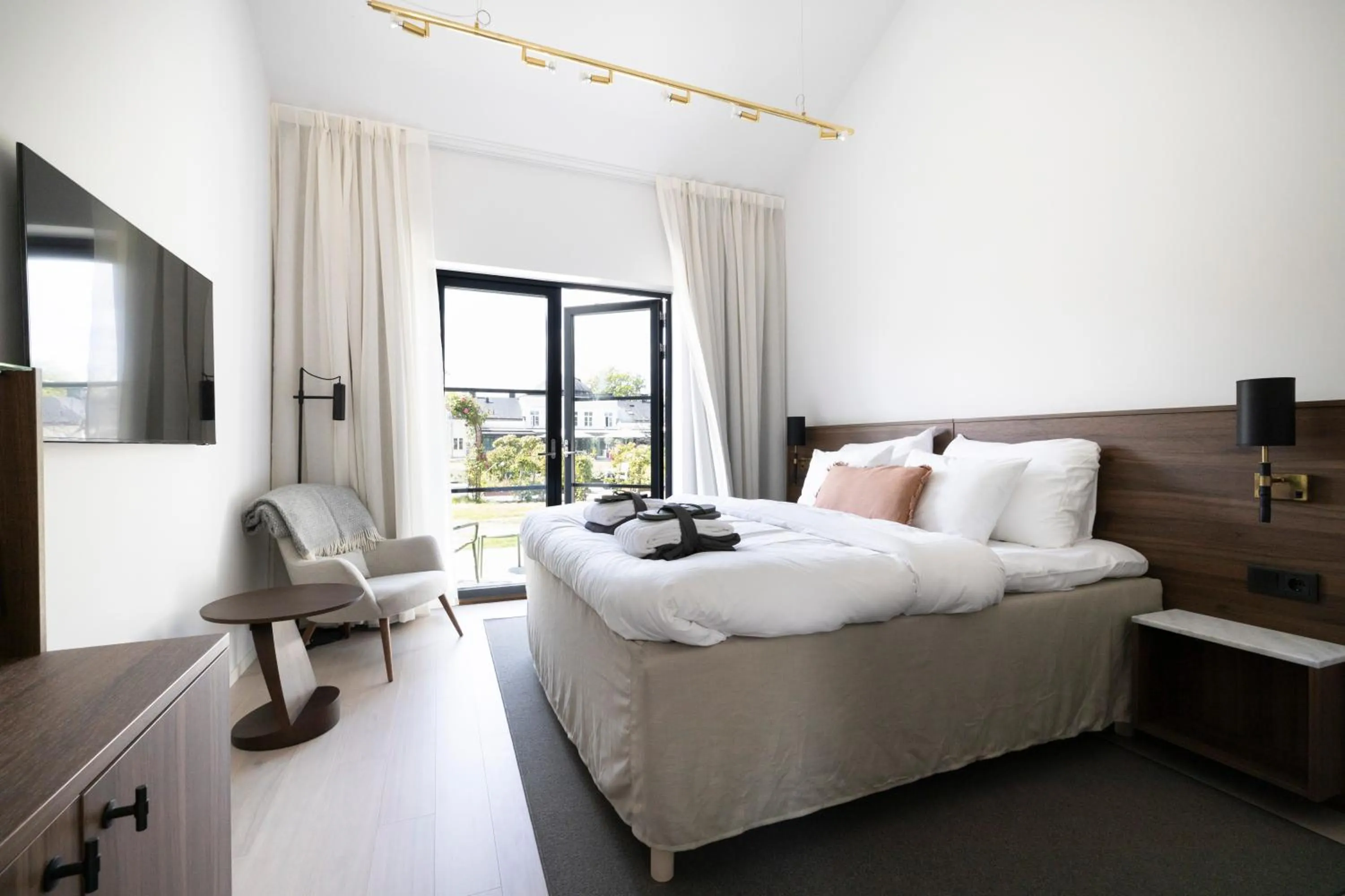 Bed in Gränsö Slott Hotel & Spa