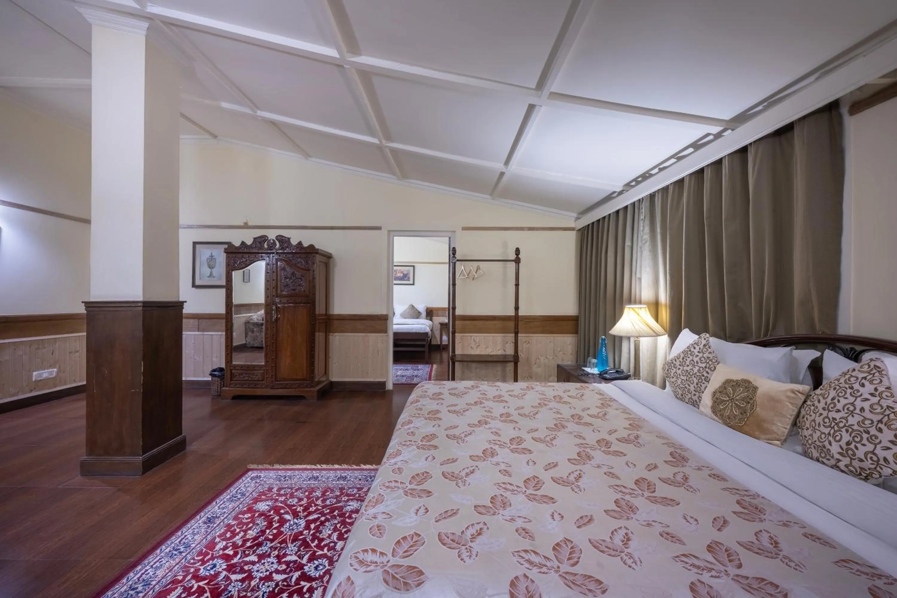 Bedroom, Bed in Springfields - A Heritage Palace Since 1902