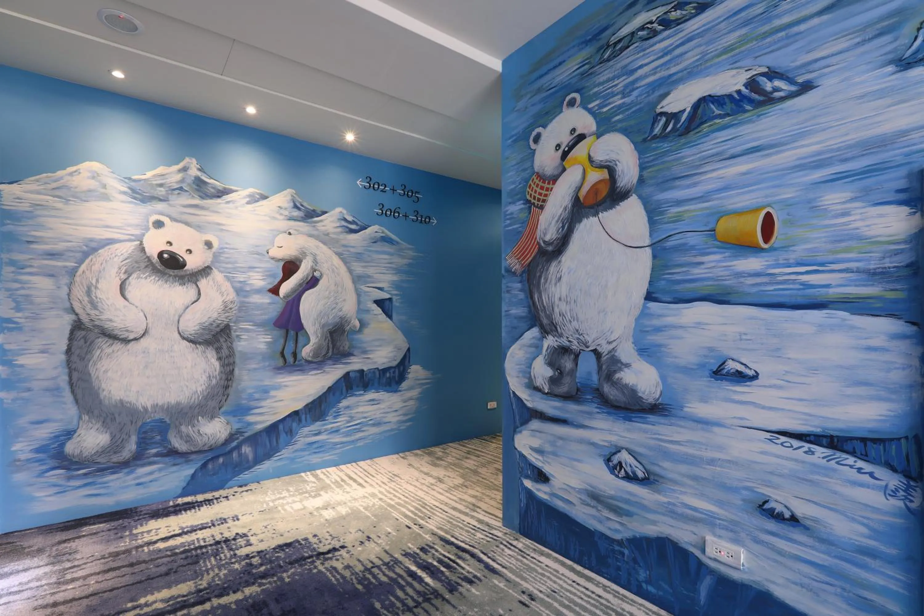 Decorative detail in MINI HOTELS (Taichung Station Branch)