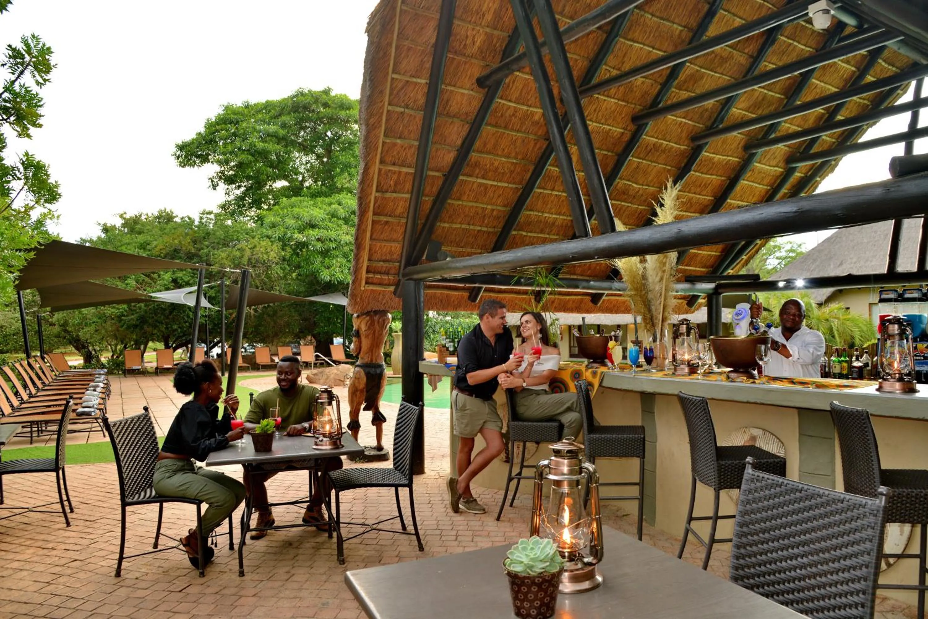 Lounge or bar in Mabula Game Lodge